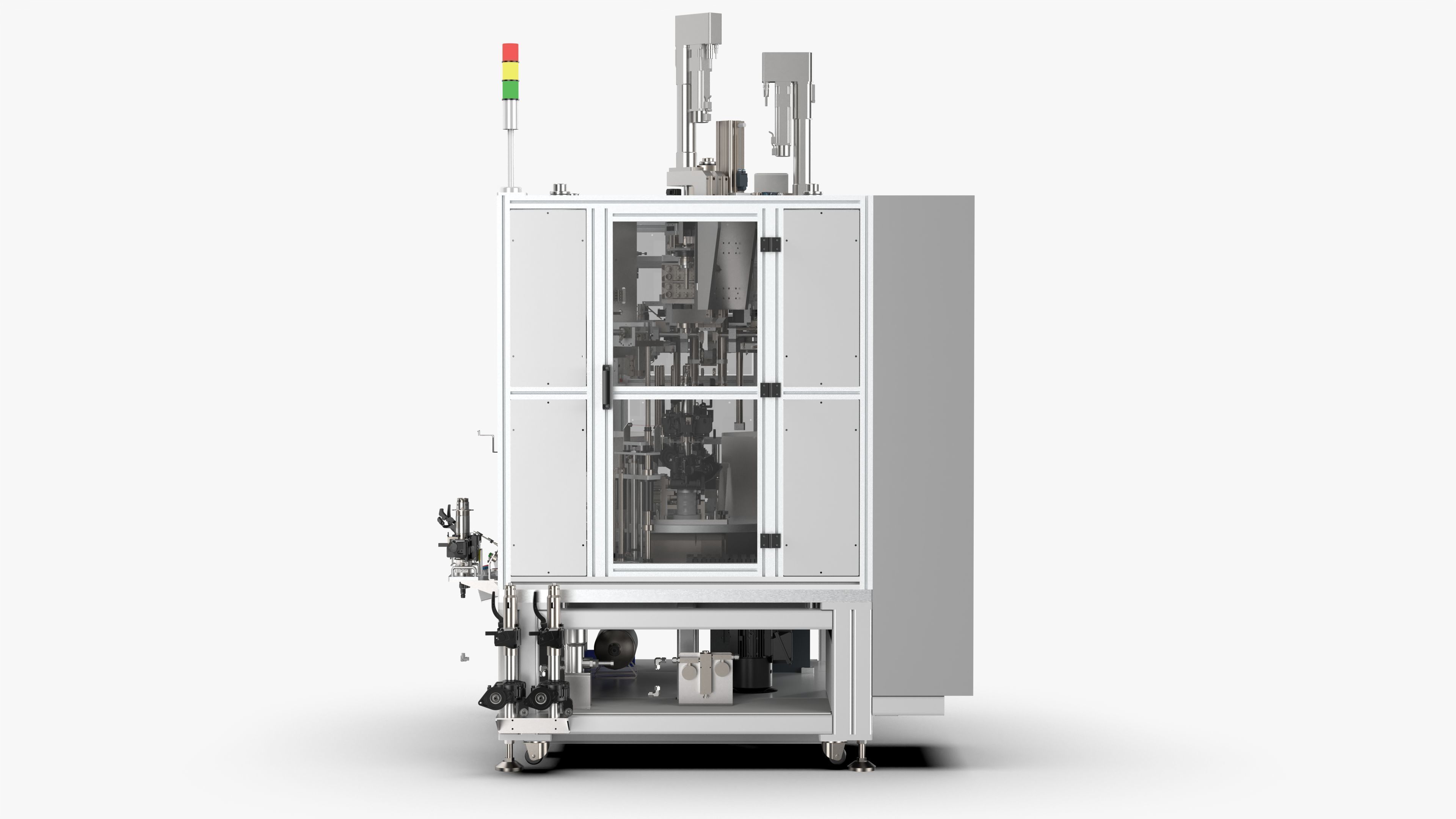 Automatic Press Fit Circlip Shaft Assembly Machine 3D model_12