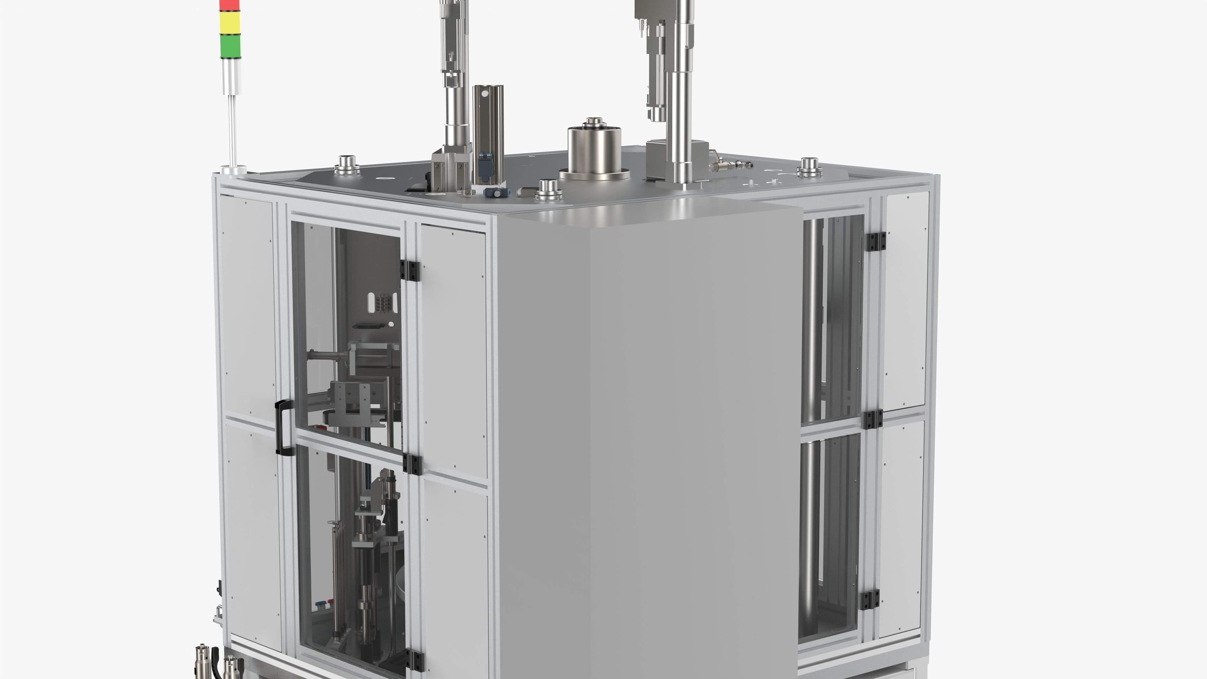 Automatic Press Fit Circlip Shaft Assembly Machine 3D model_18