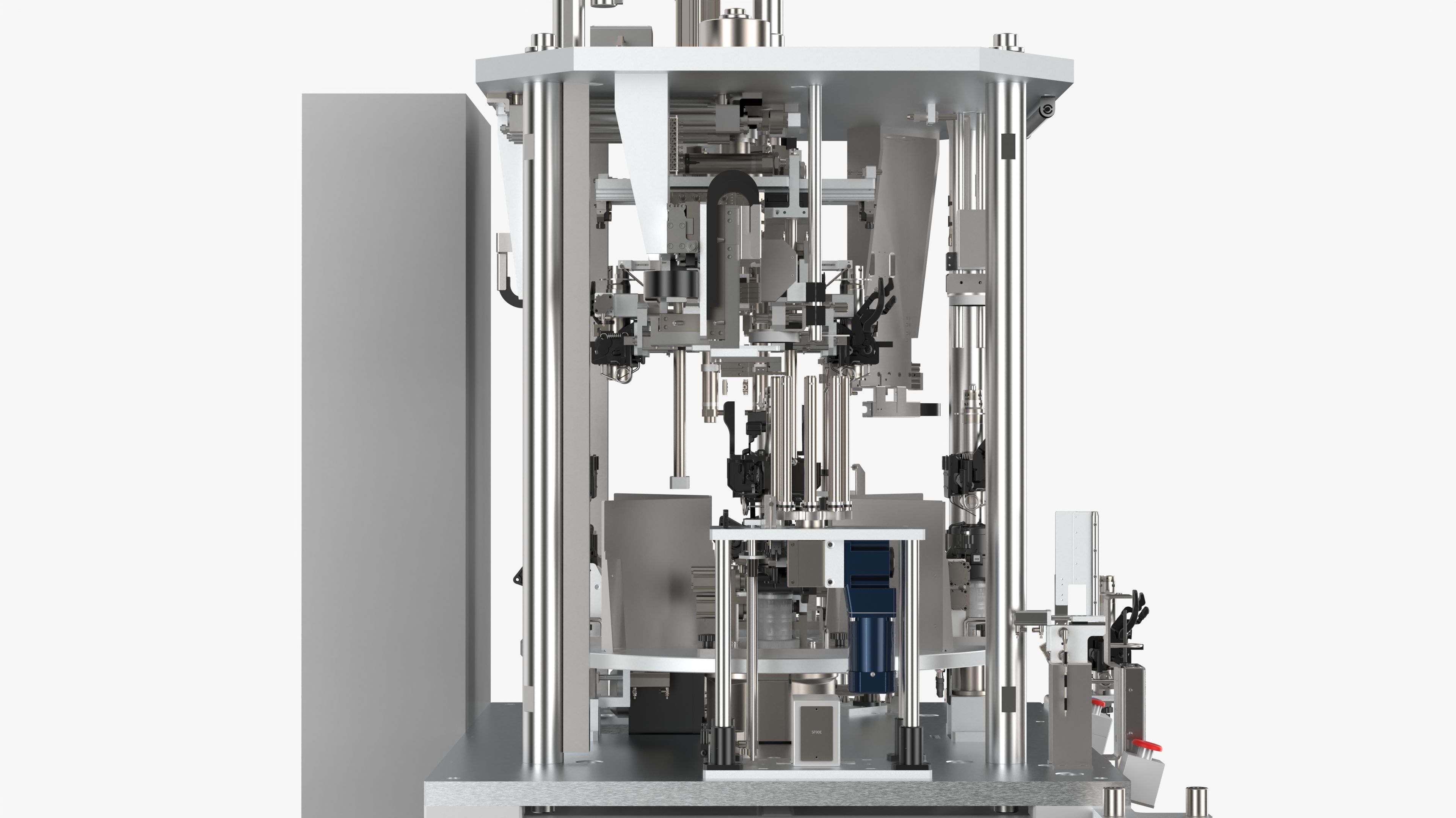 Automatic Press Fit Circlip Shaft Assembly Machine 3D model_24