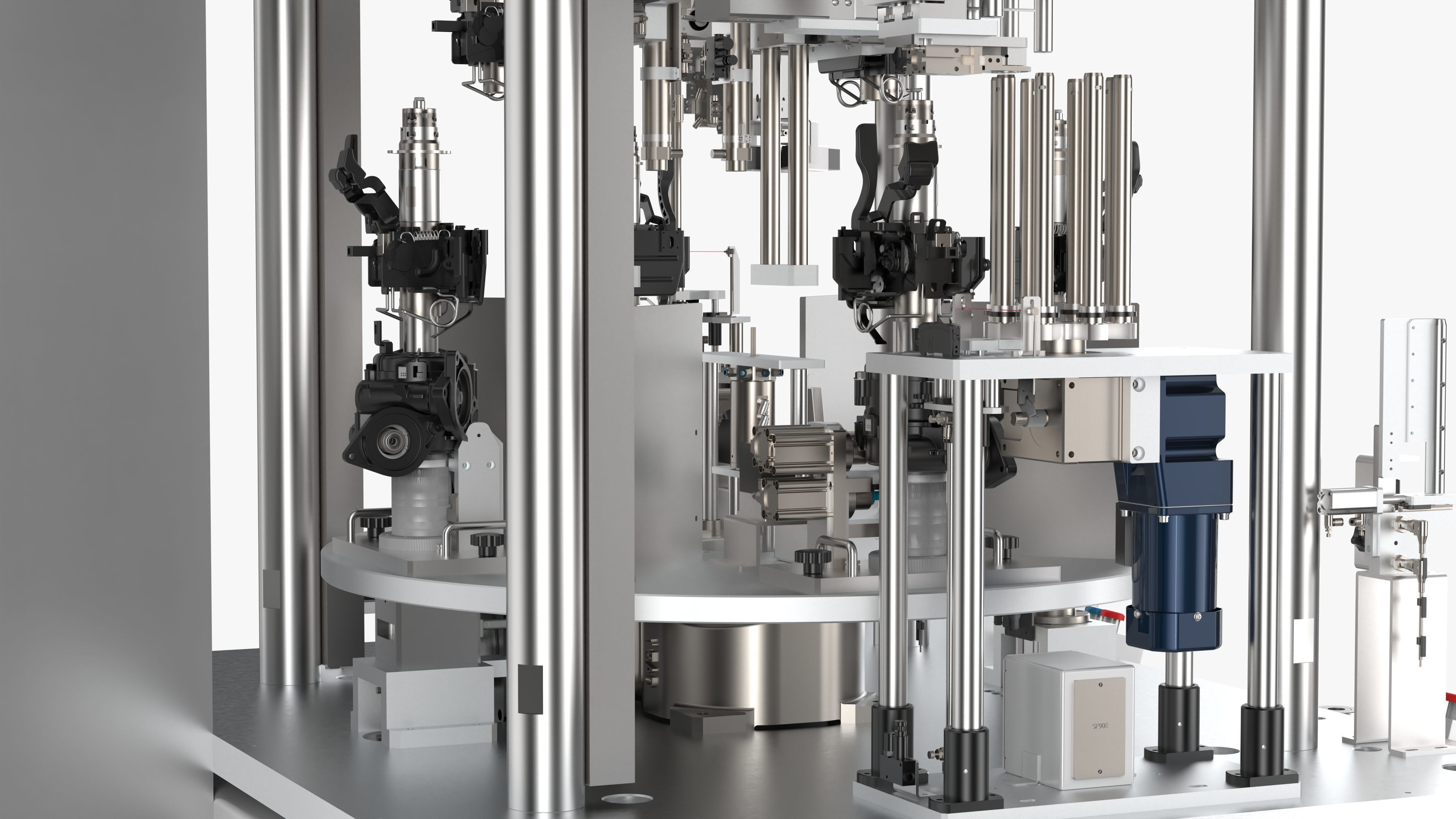 Automatic Press Fit Circlip Shaft Assembly Machine 3D model_30