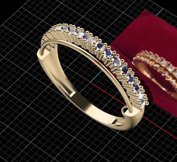 2mm dorika ring 3D model_2
