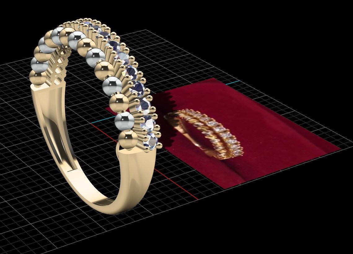 2mm dorika ring 3D model_1
