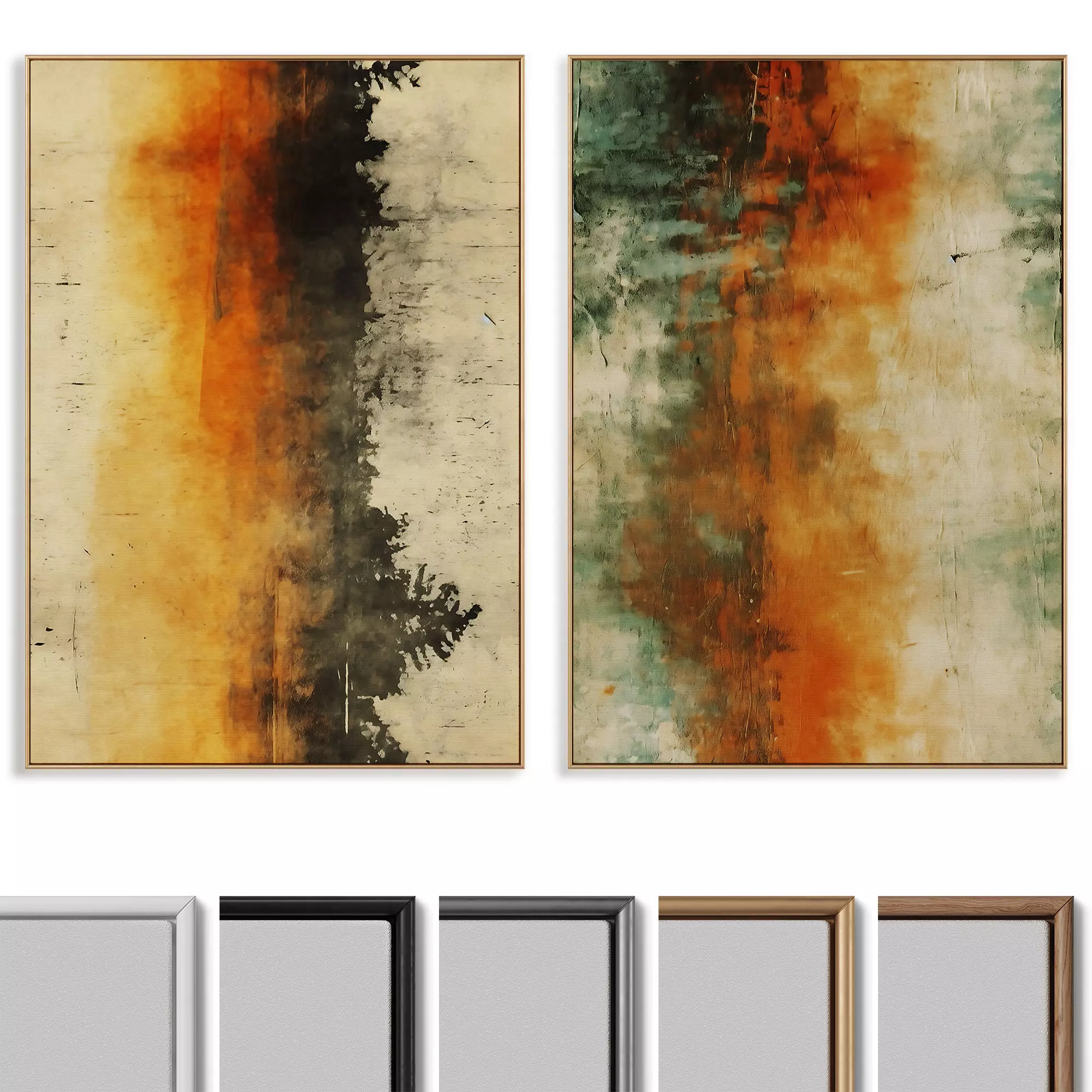 Abstract Painting Frame set 041 3D model | CGTrader