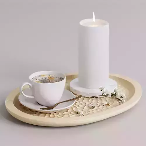 Coffee set 05 3D model