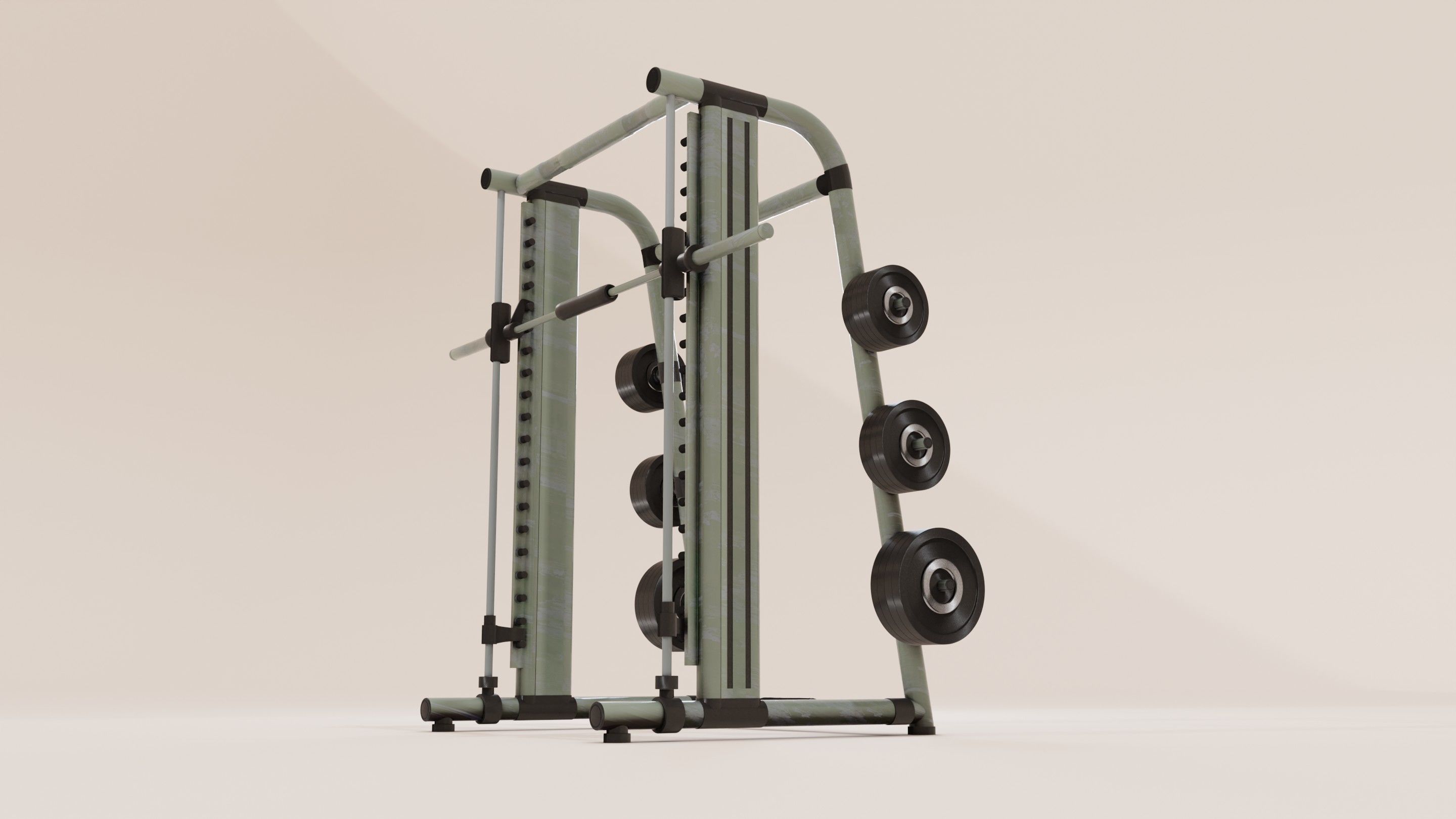 Smith Machine Low-poly 3D model_2