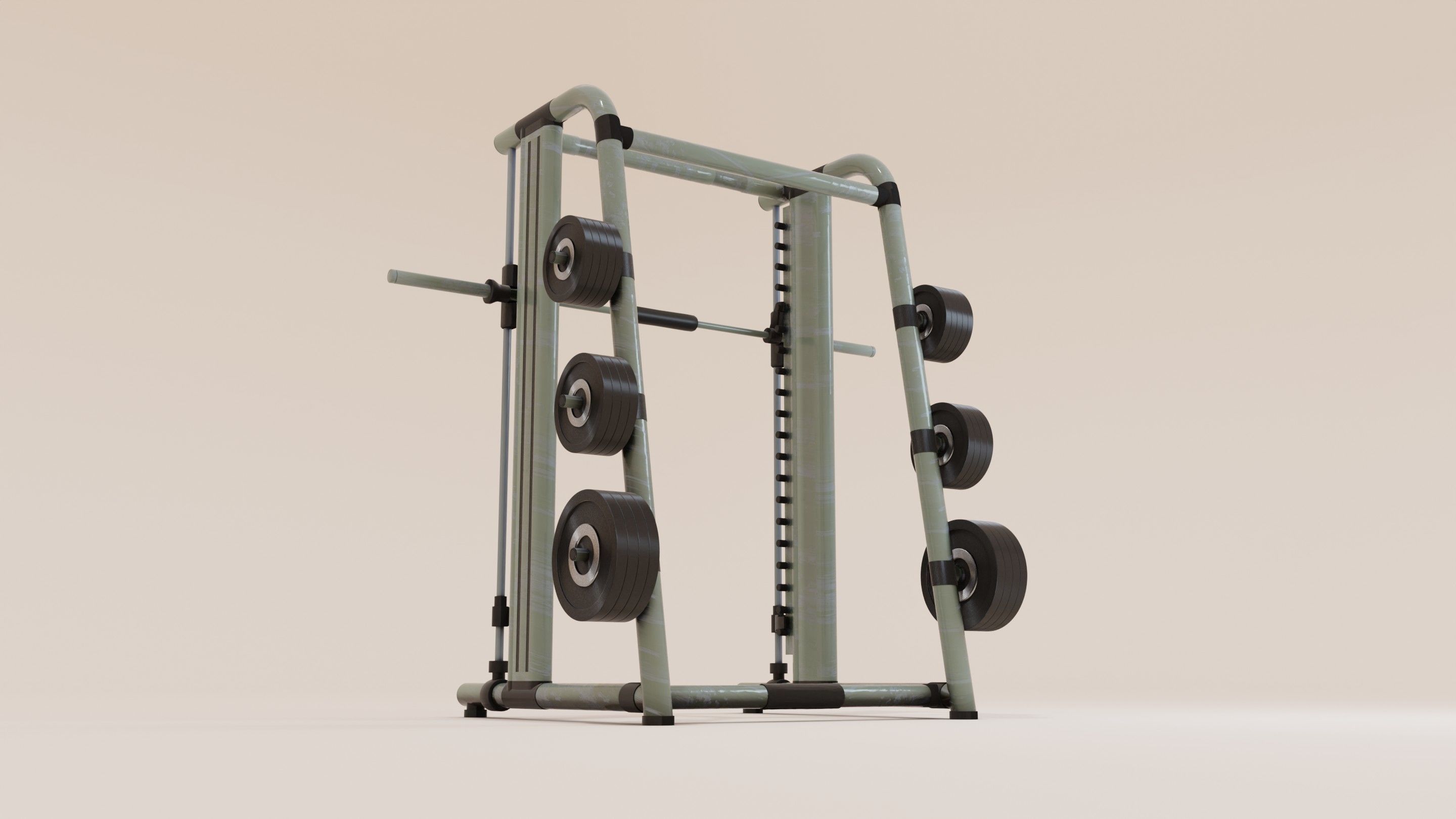 Smith Machine Low-poly 3D model_1