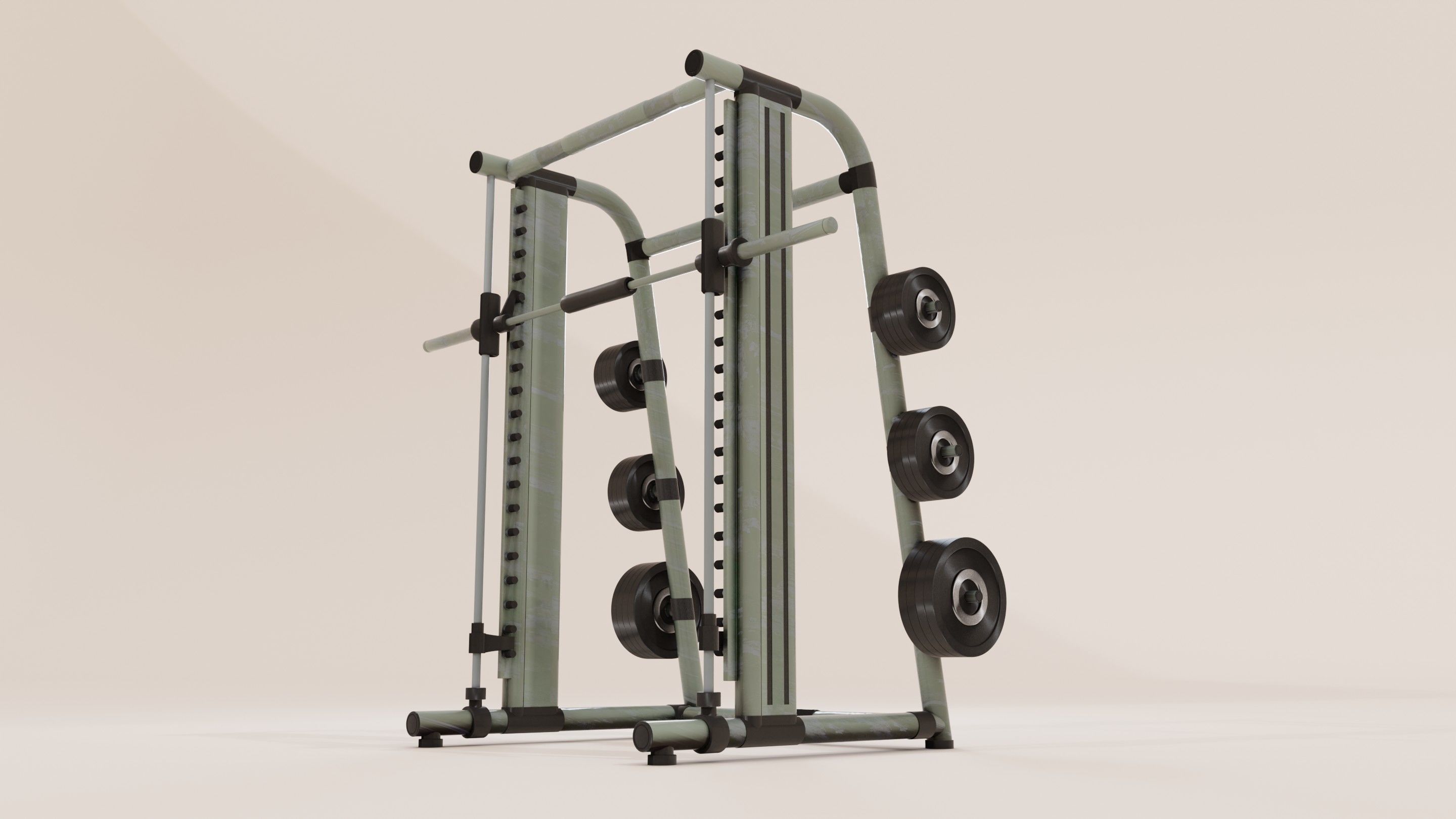 Smith Machine Low-poly 3D model_3