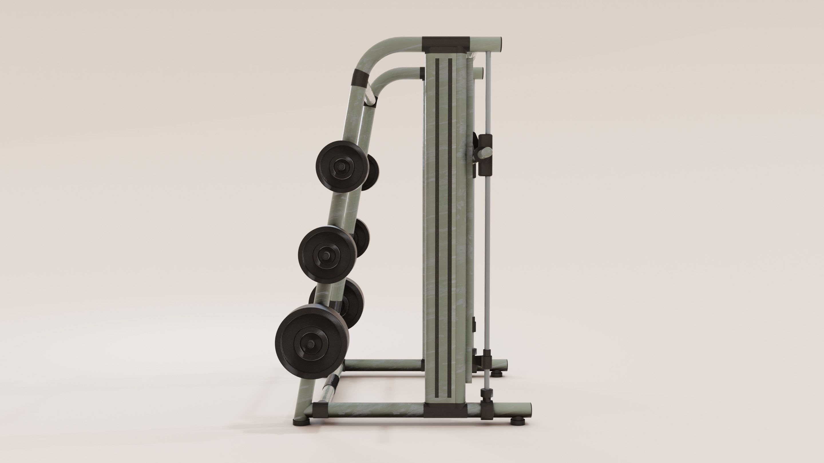 Smith Machine Low-poly 3D model_8