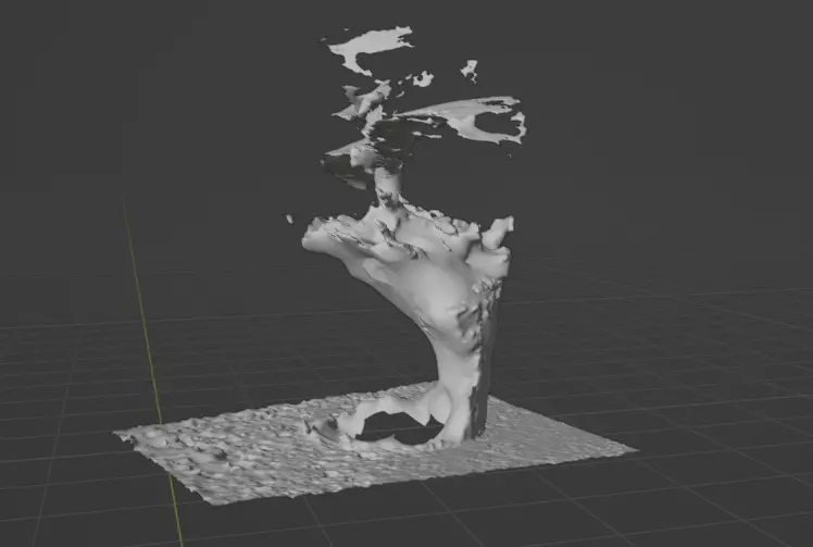 a faild 3d scane of a potted plant Free 3D print model