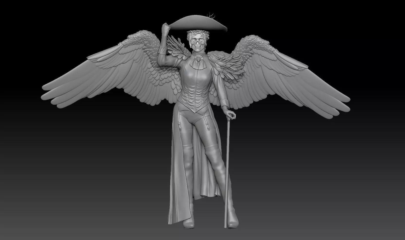 new catrina mexican girl skull 3D print model