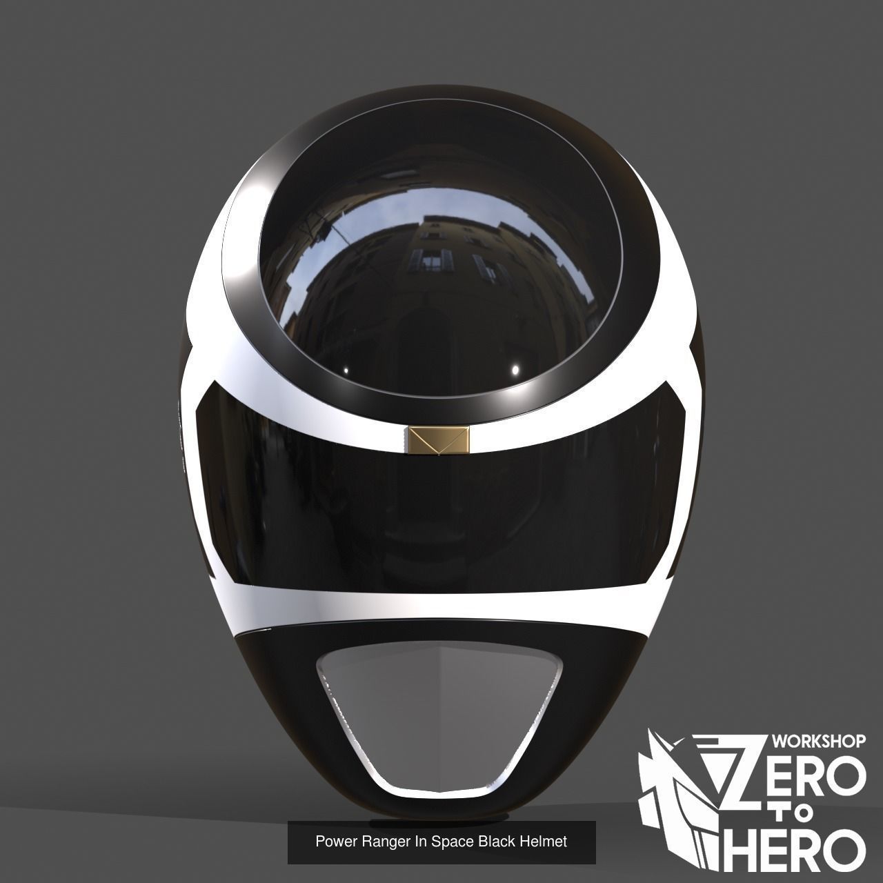 Combo of 5 Power Ranger In Space Helmet 3D Model Collection_3