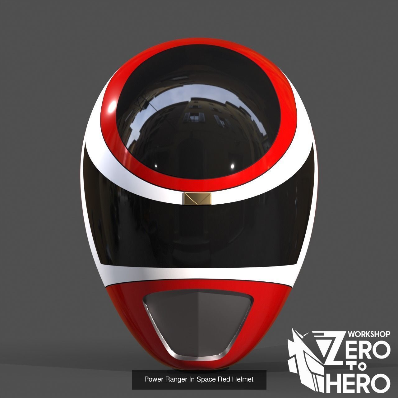 Combo of 5 Power Ranger In Space Helmet 3D Model Collection_1