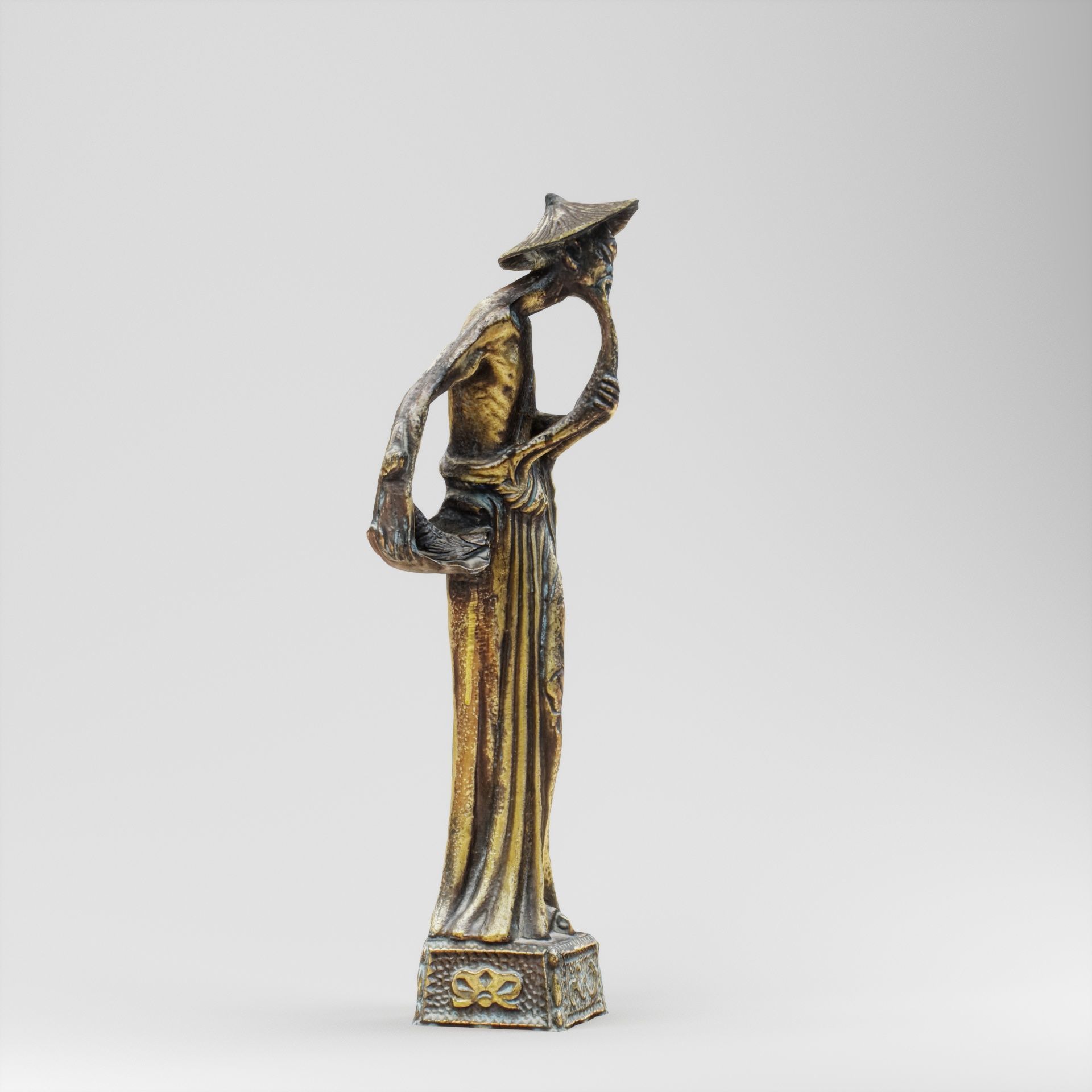 statue model Low-poly 3D model_2