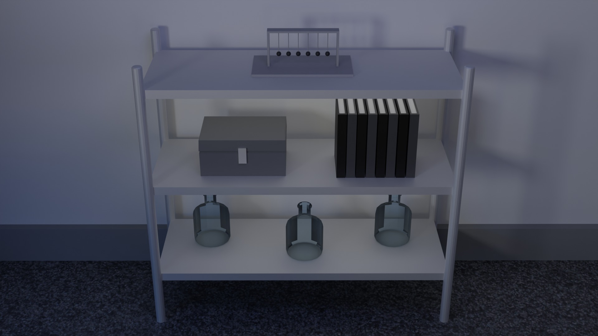 Low Poly Asian Isometric Room Low-poly 3D model_3