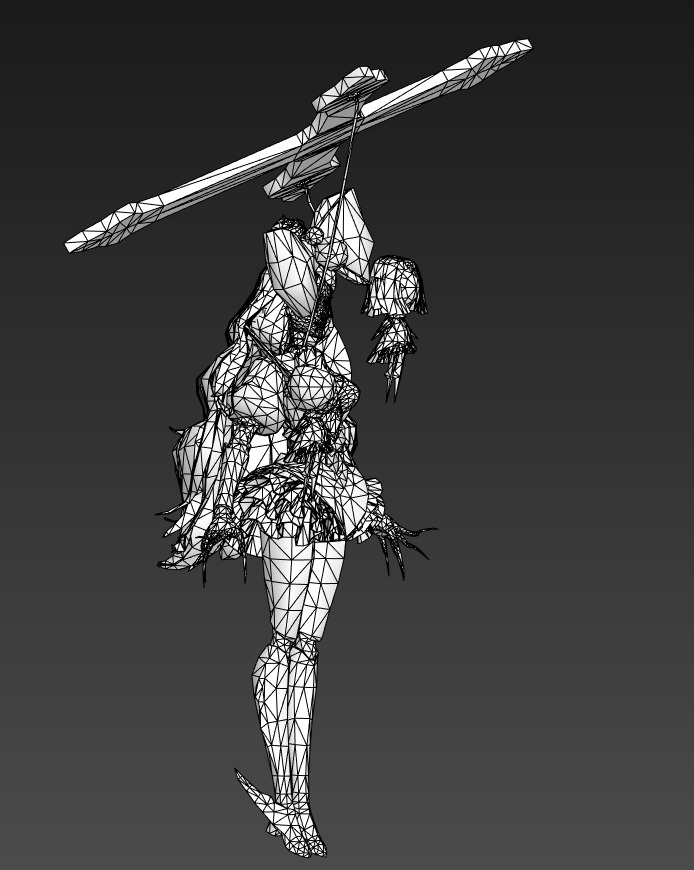 The Muppet Man Low-poly 3D model_9