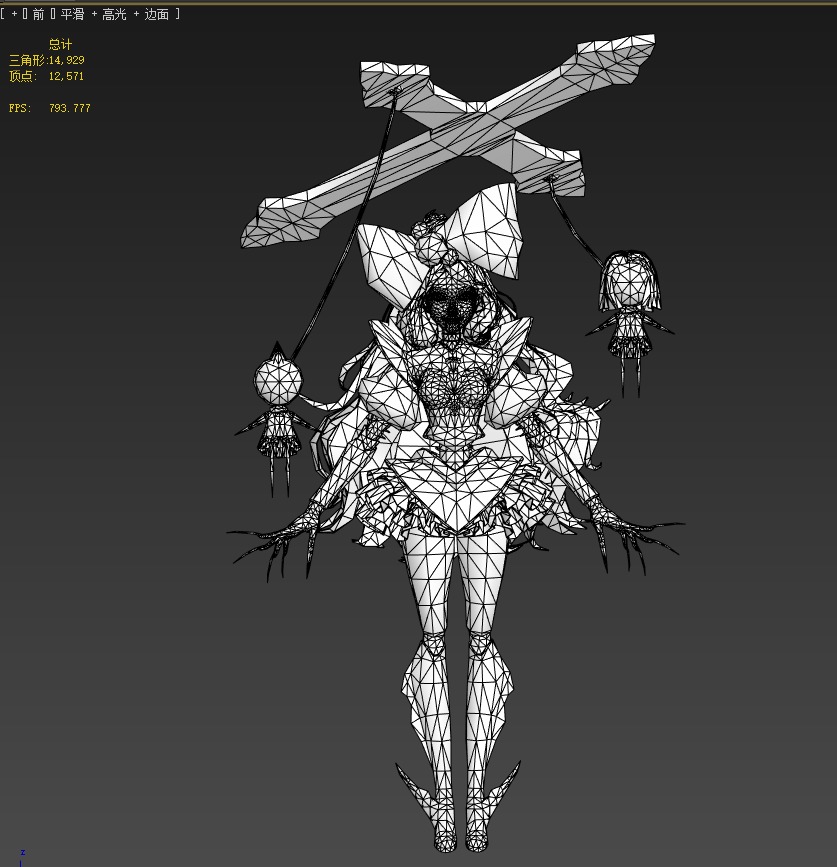 The Muppet Man Low-poly 3D model_8