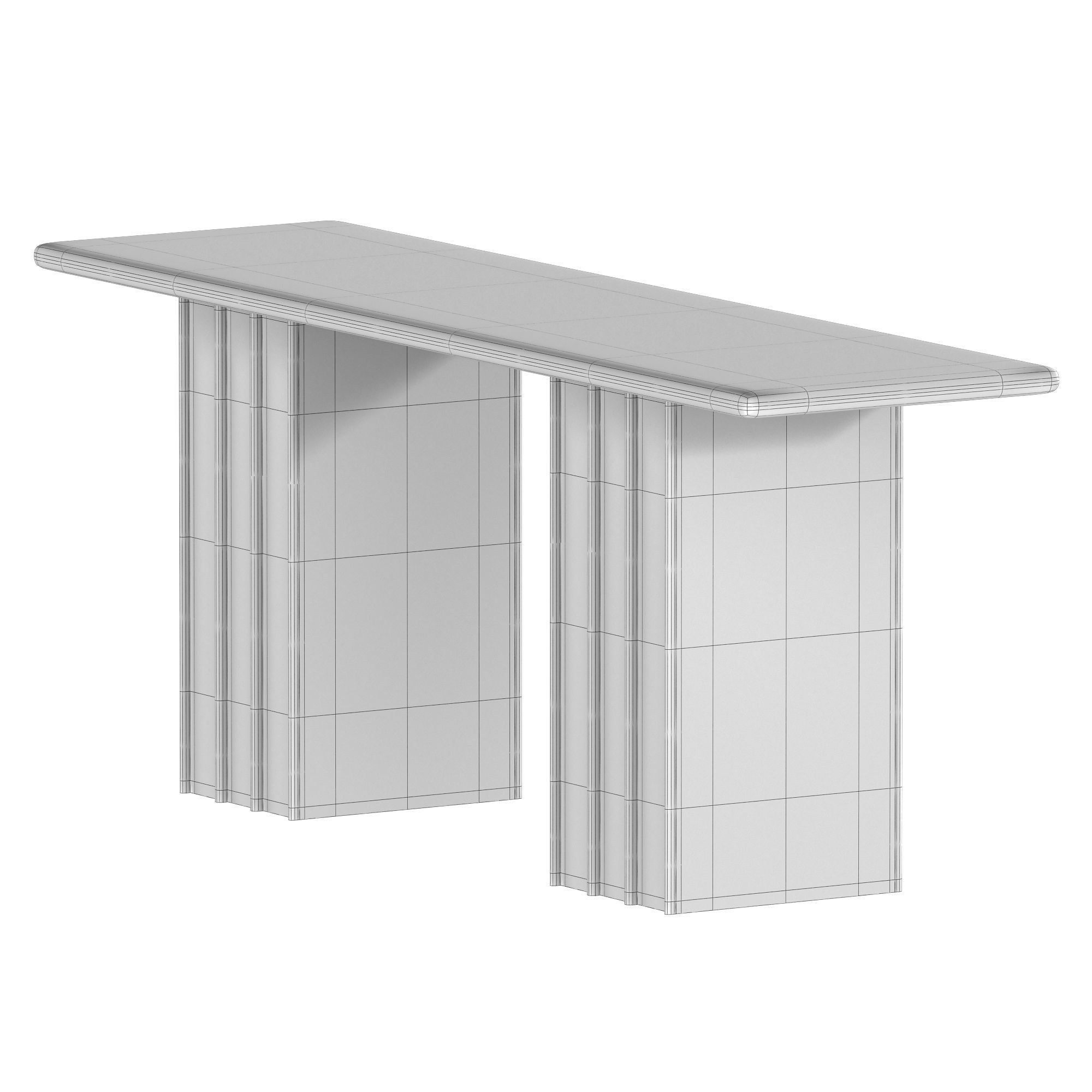 Table Baresu Low-poly 3D model_7