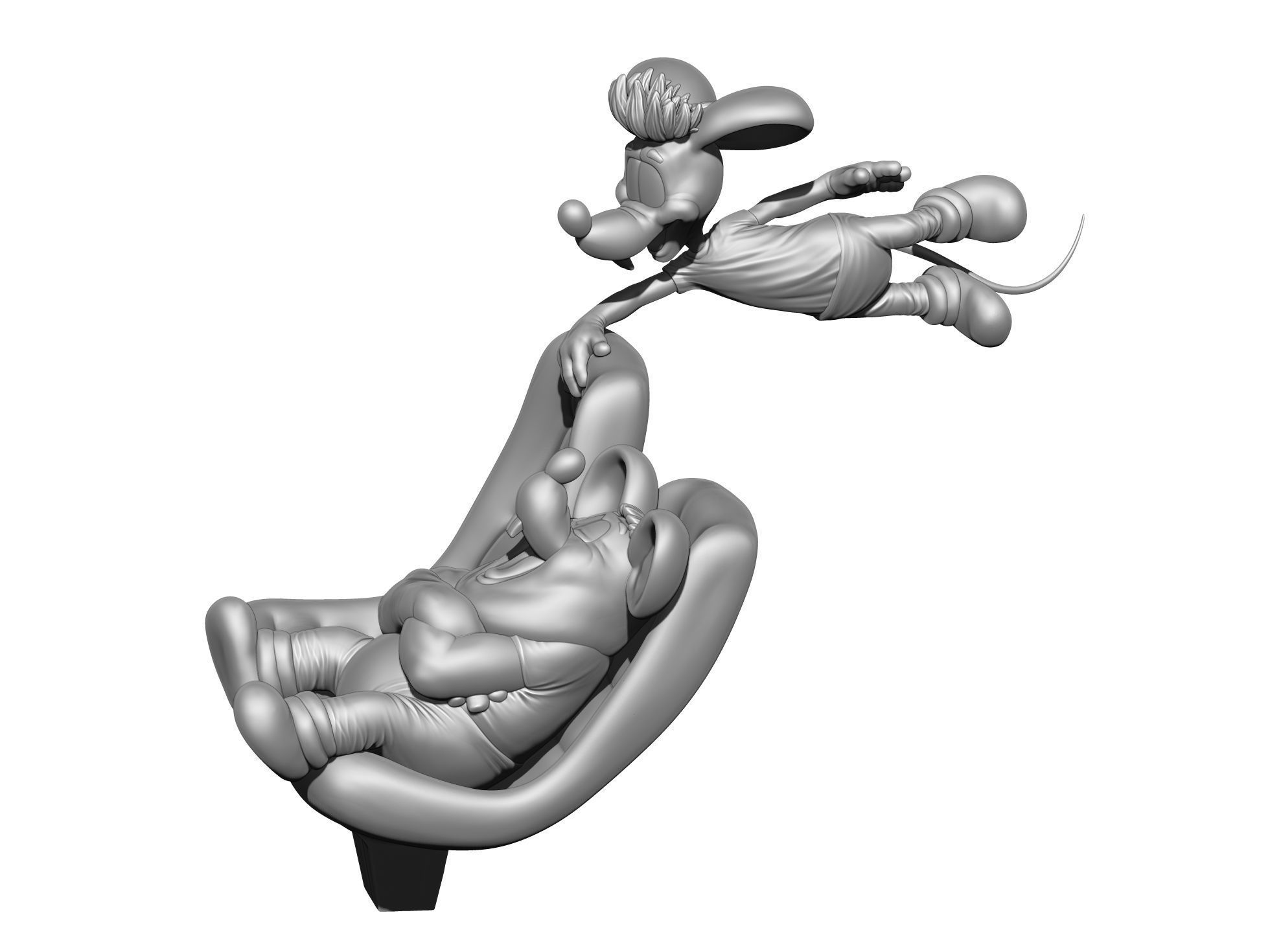 Leopold the cat car with mice for 3D printing STL 3D print model_27