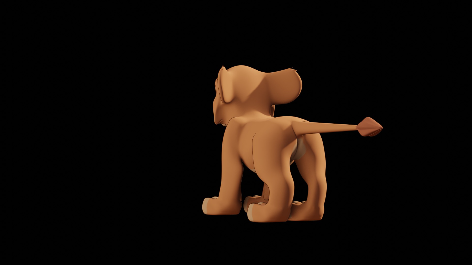 Vitani Lion Cub Low-poly 3D model_80