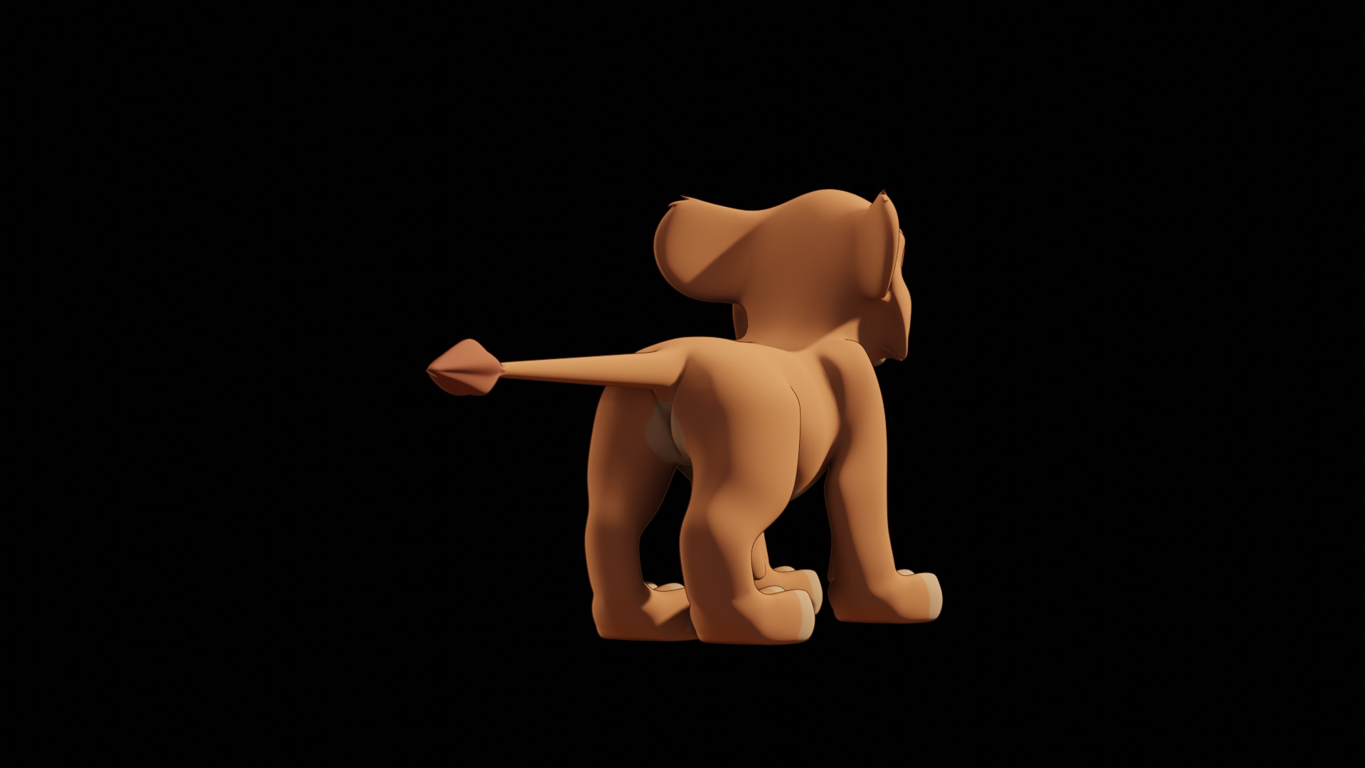 Vitani Lion Cub Low-poly 3D model_69