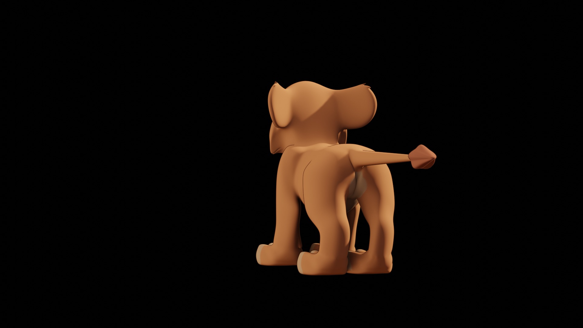 Vitani Lion Cub Low-poly 3D model_79