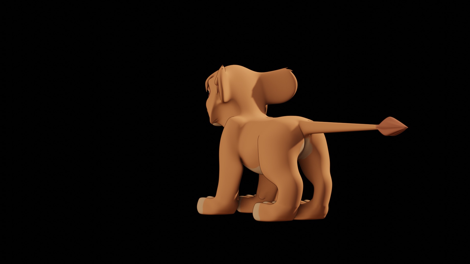 Vitani Lion Cub Low-poly 3D model_83