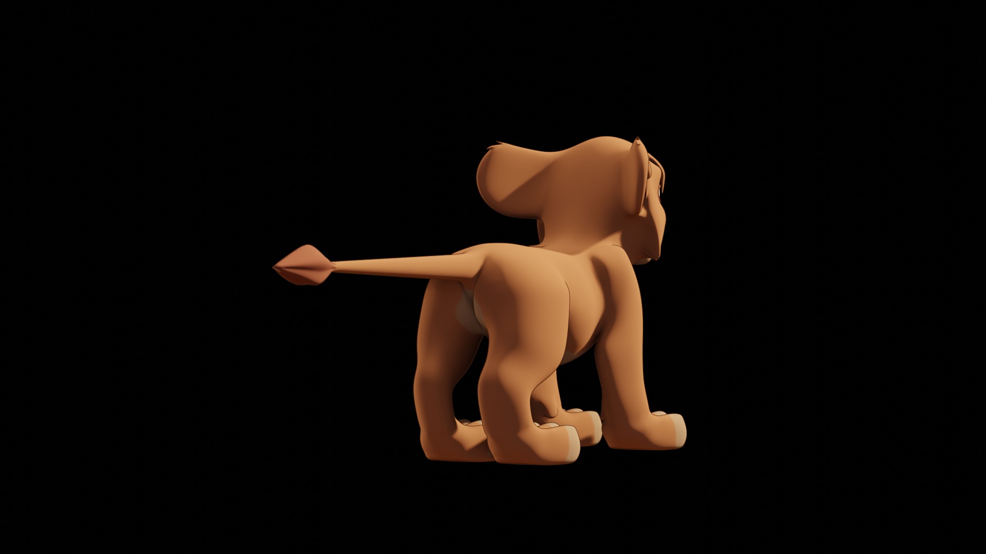 Vitani Lion Cub Low-poly 3D model_68
