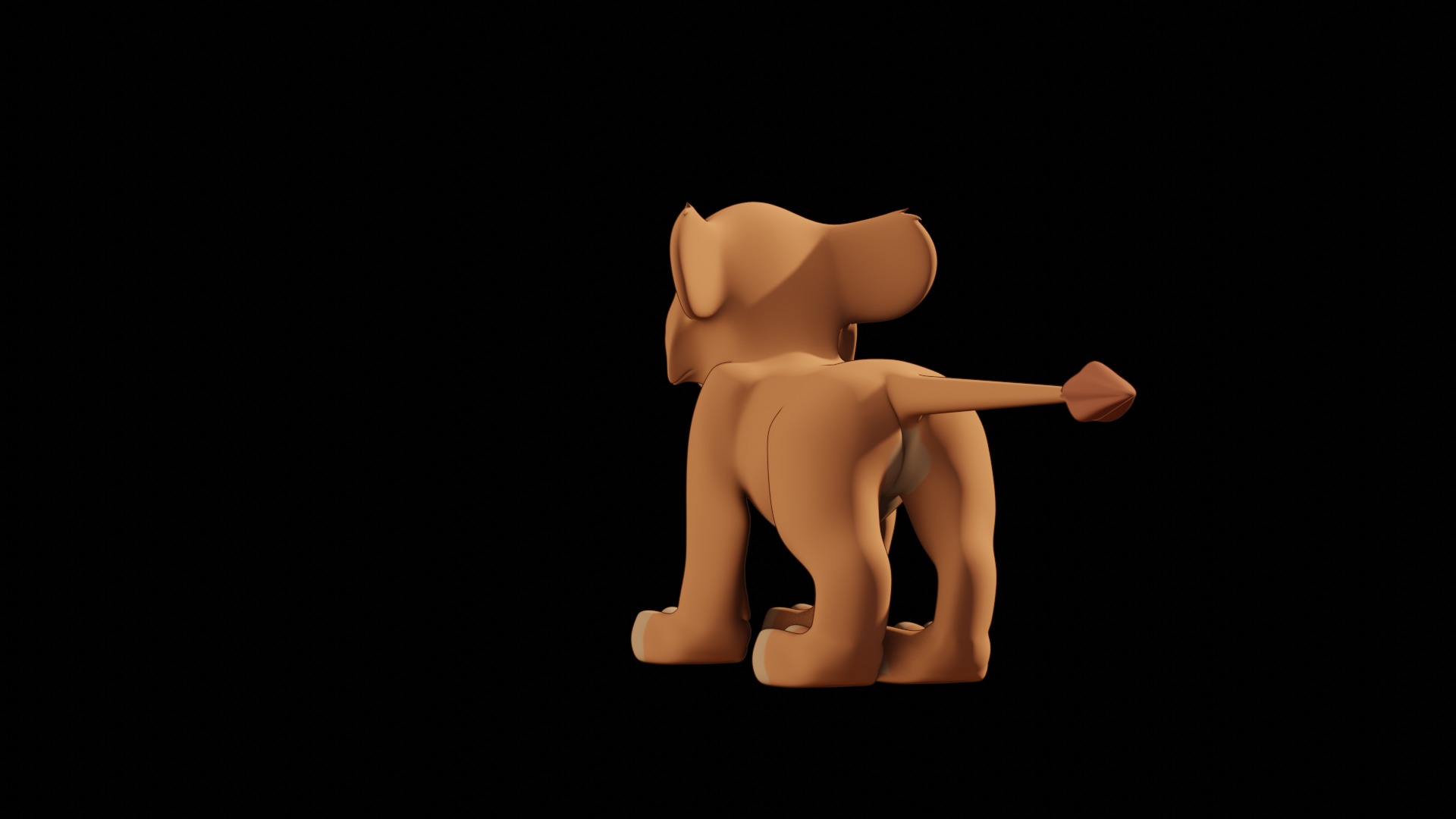 Vitani Lion Cub Low-poly 3D model_81