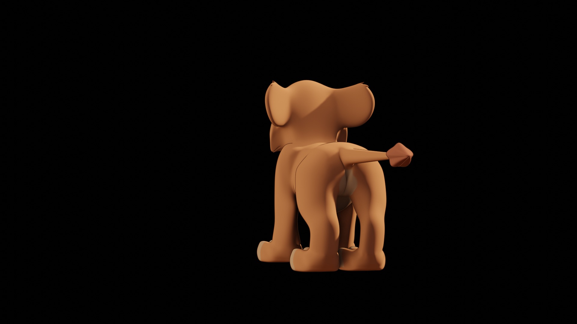 Vitani Lion Cub Low-poly 3D model_78