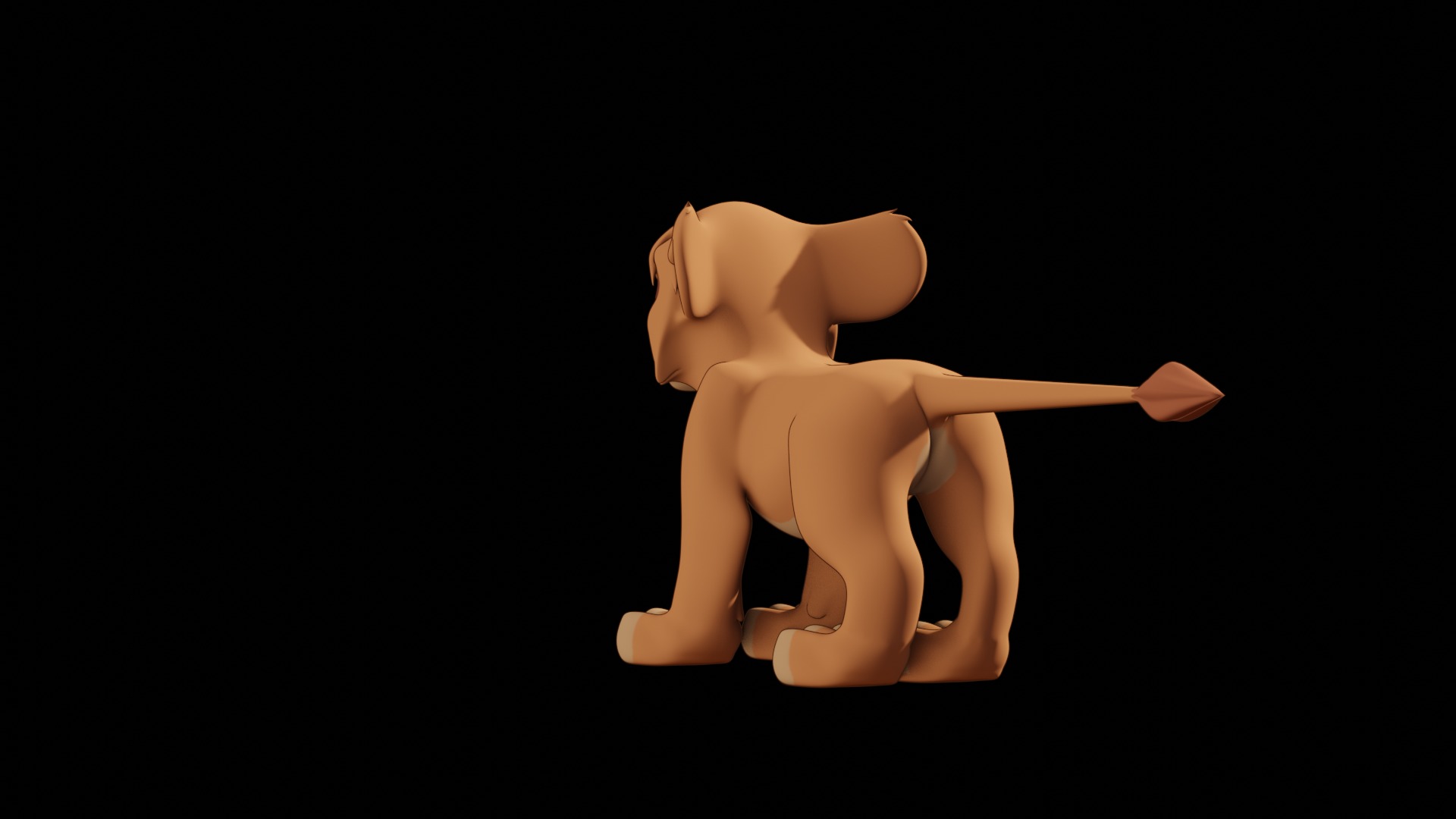 Vitani Lion Cub Low-poly 3D model_82