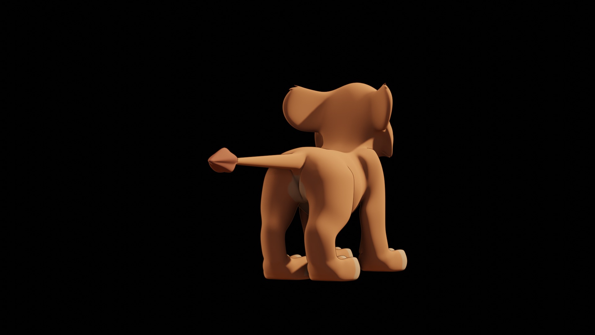 Vitani Lion Cub Low-poly 3D model_38
