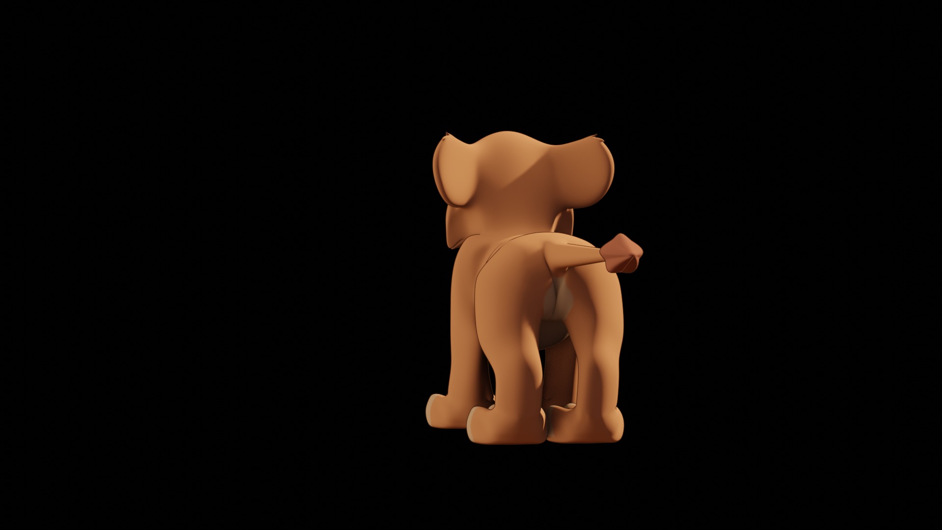 Vitani Lion Cub Low-poly 3D model_77