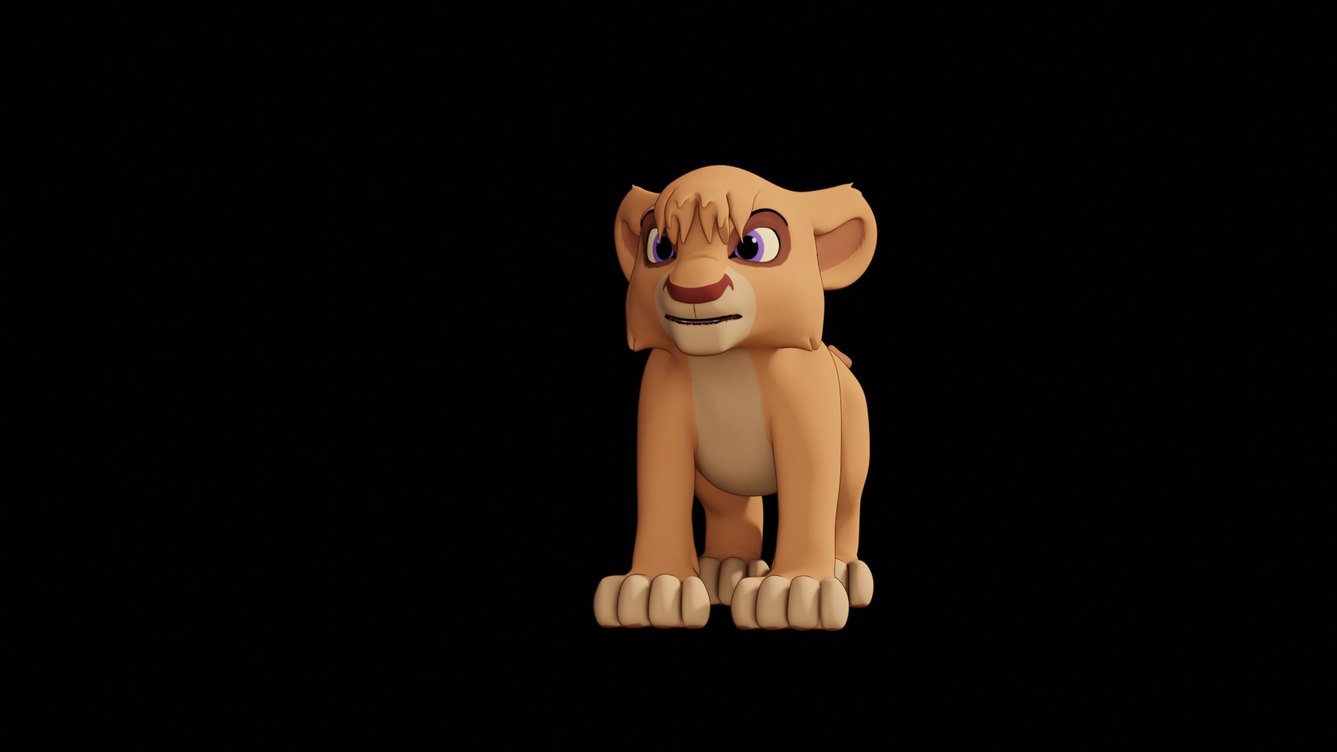 Vitani Lion Cub Low-poly 3D model_58
