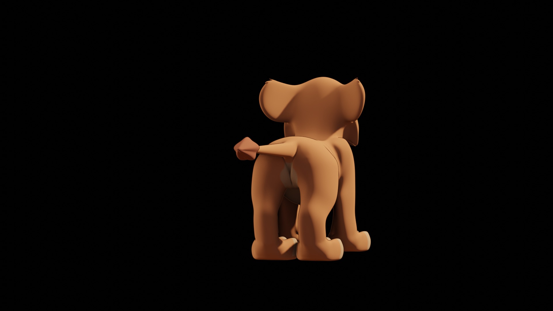 Vitani Lion Cub Low-poly 3D model_71