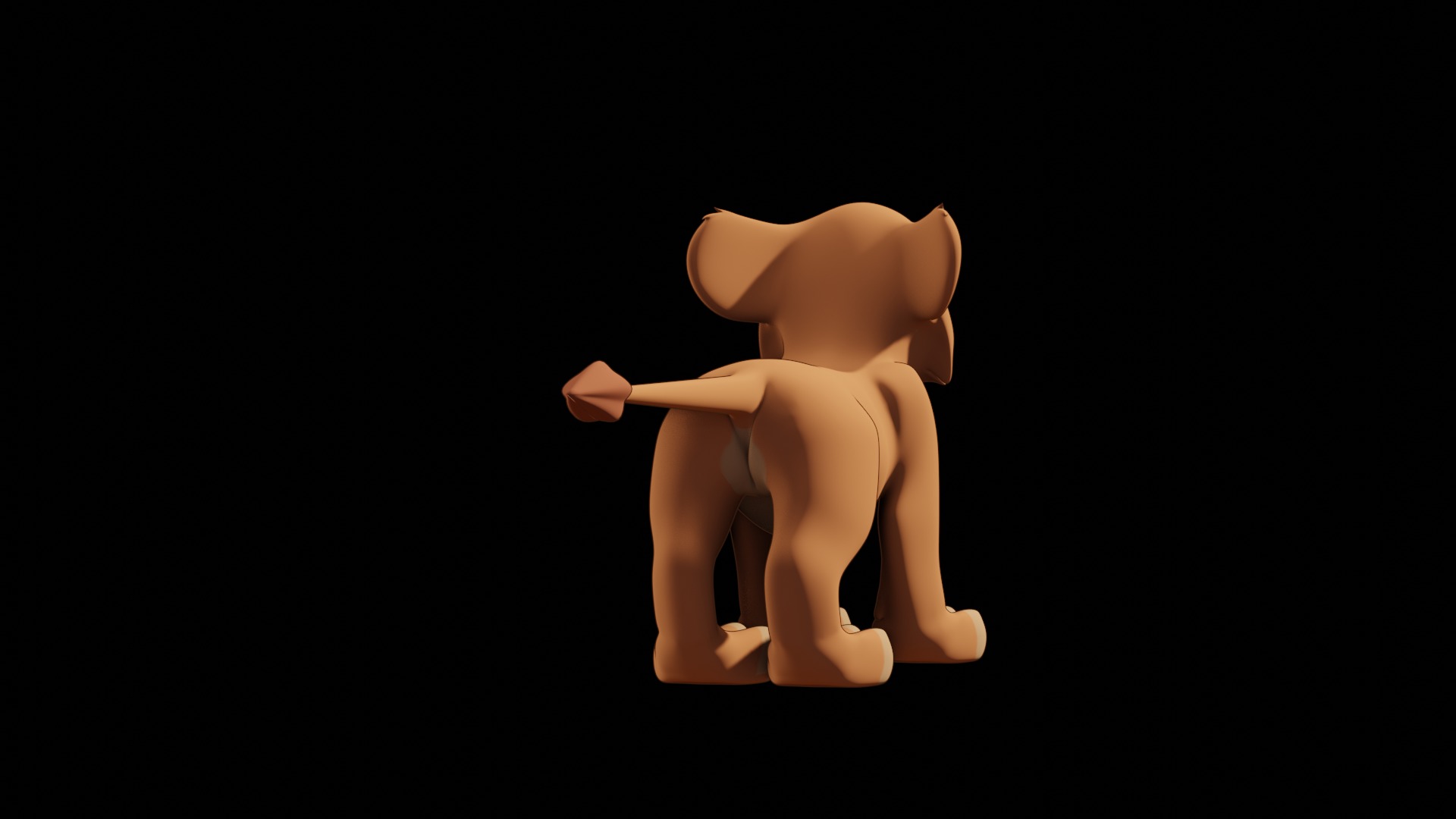 Vitani Lion Cub Low-poly 3D model_70