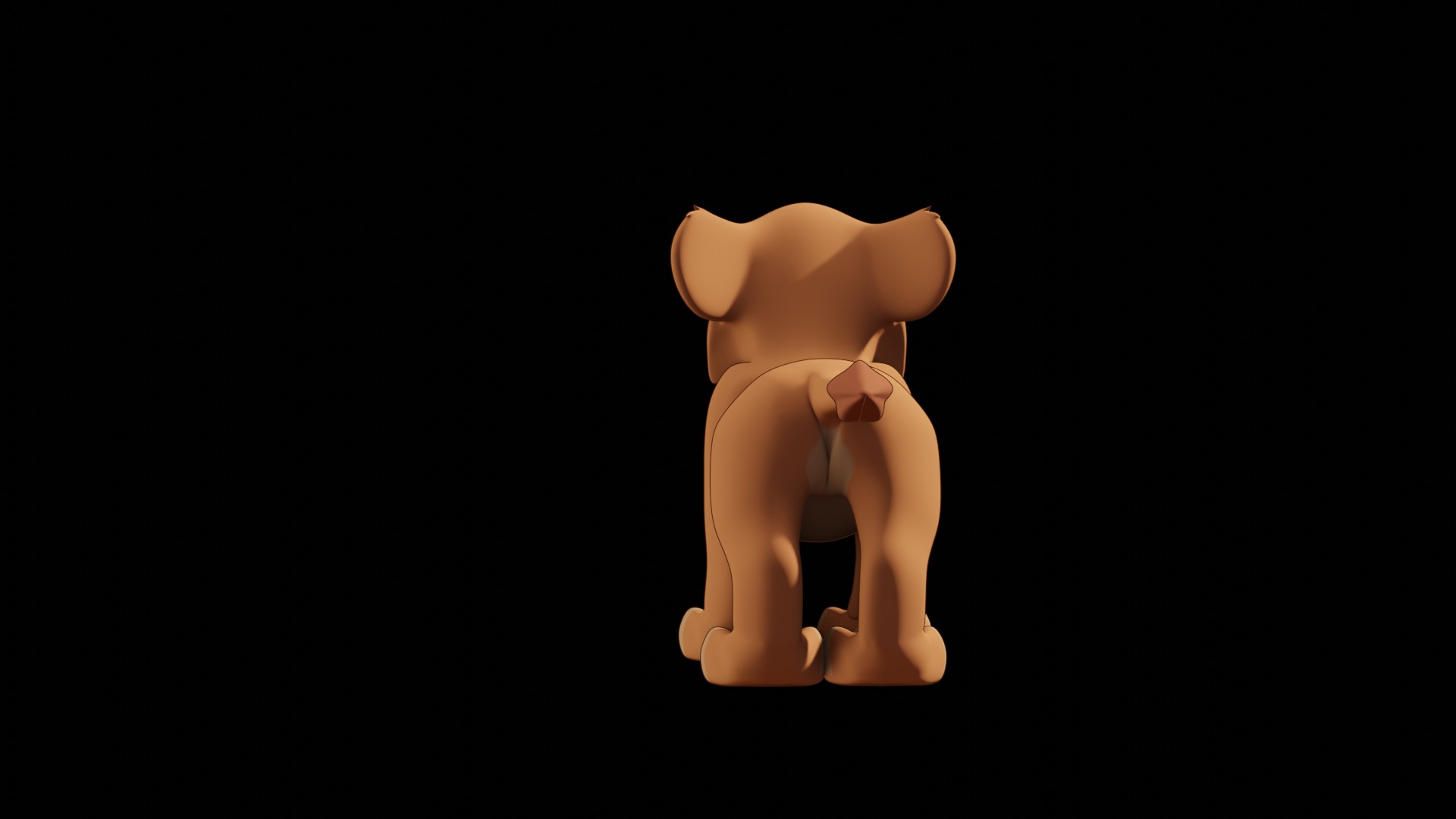 Vitani Lion Cub Low-poly 3D model_75