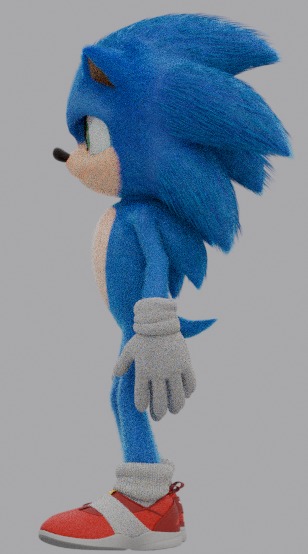 sonic movie model 3d Free low-poly 3D model_6