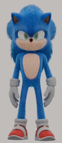 sonic movie model 3d Free low-poly 3D model_3