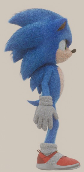 sonic movie model 3d Free low-poly 3D model_4