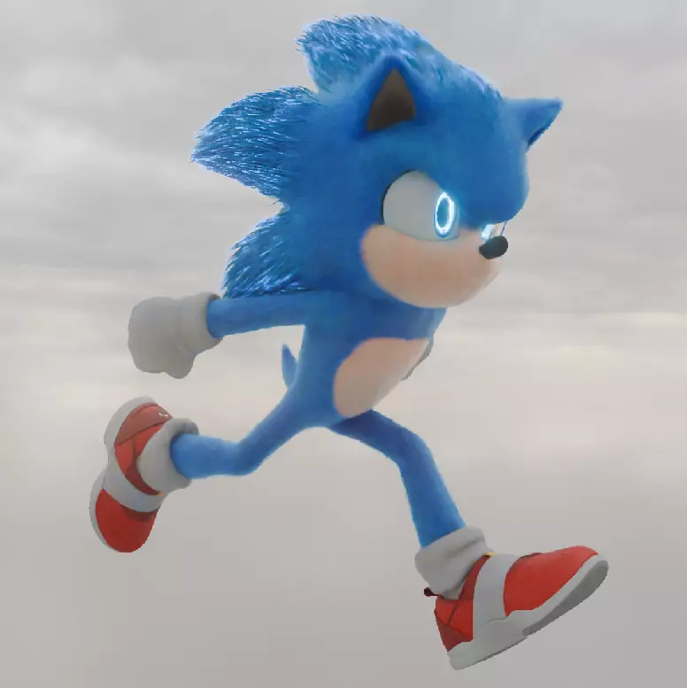 sonic movie model 3d Free low-poly 3D model_0