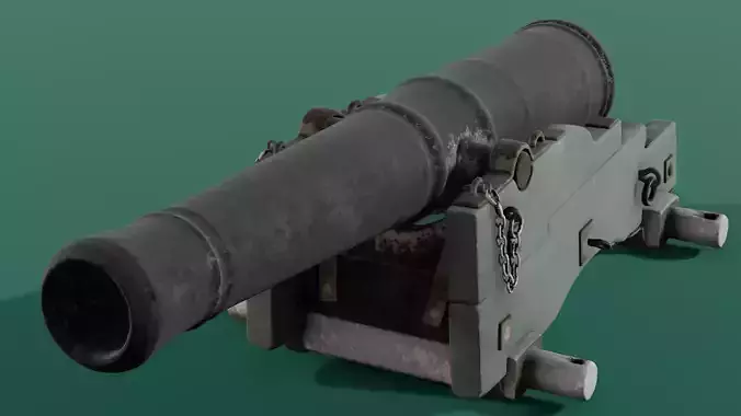 Old Cannon 3D Model 