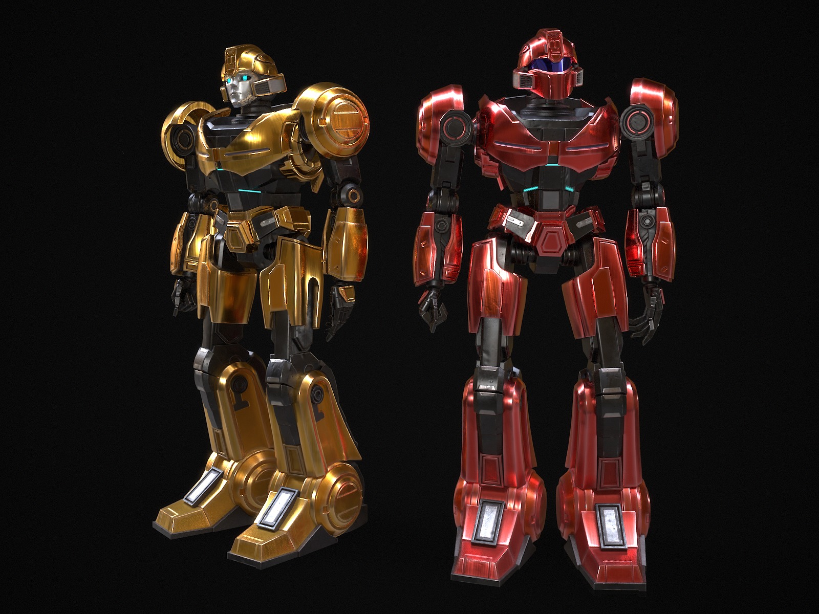 Bumblebee Low-poly 3D model_3