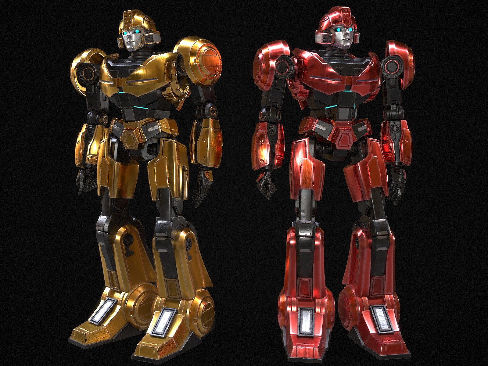 Bumblebee Low-poly 3D model_8