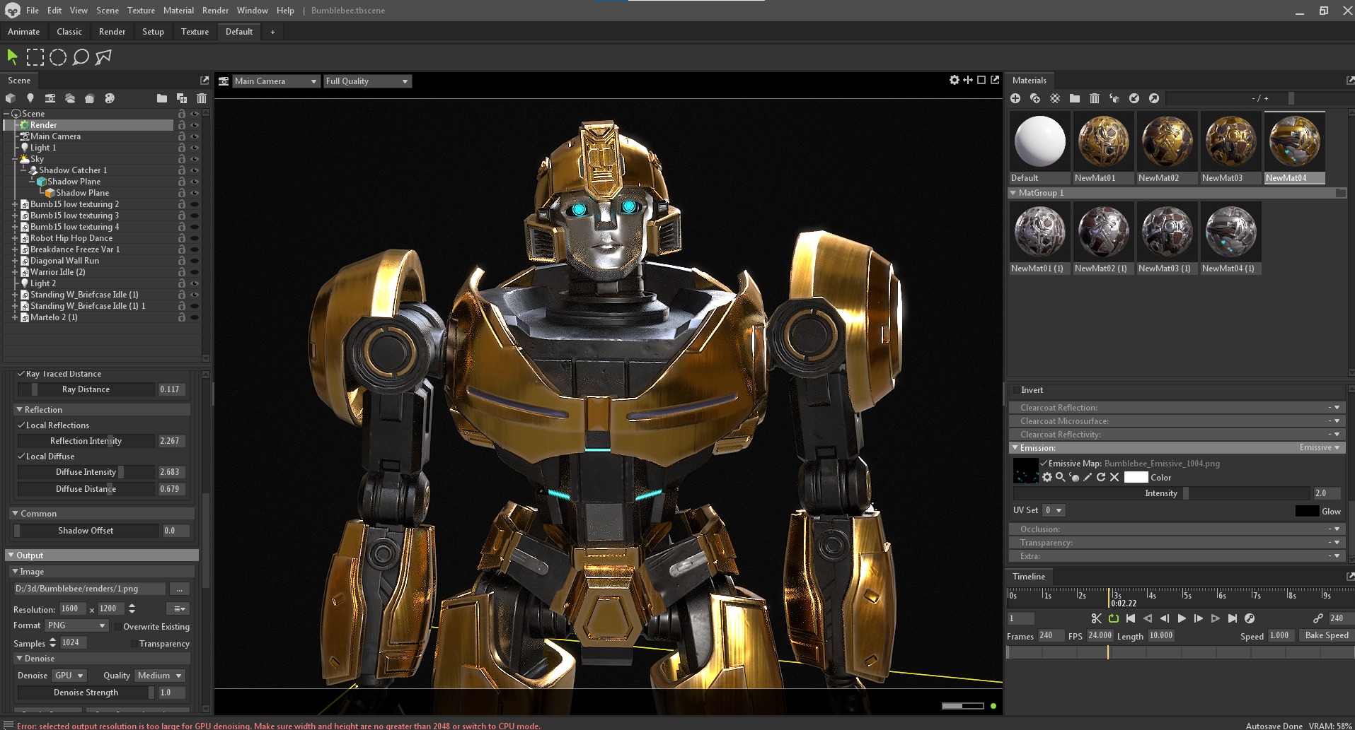 Bumblebee Low-poly 3D model_15