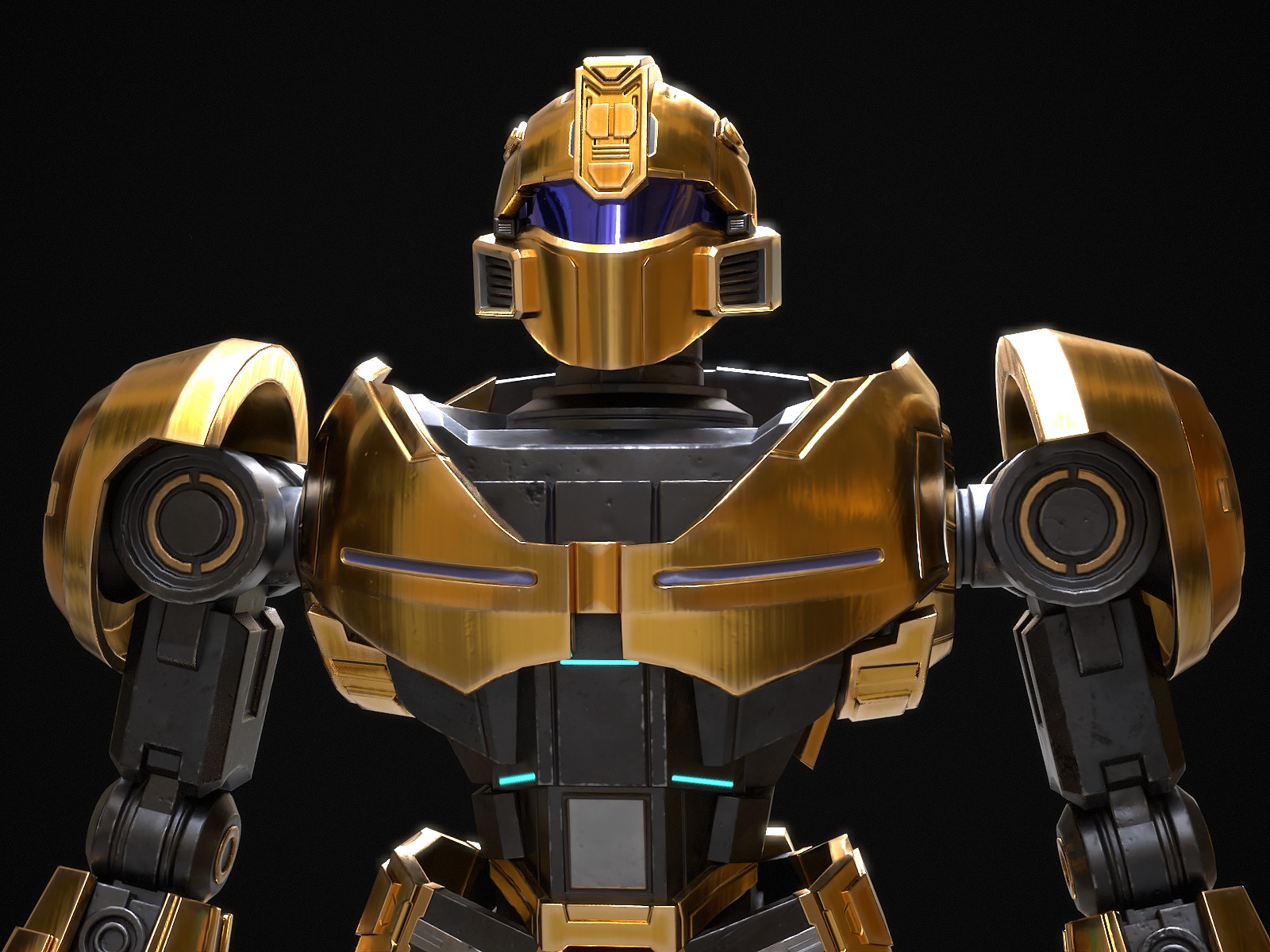 Bumblebee Low-poly 3D model_40