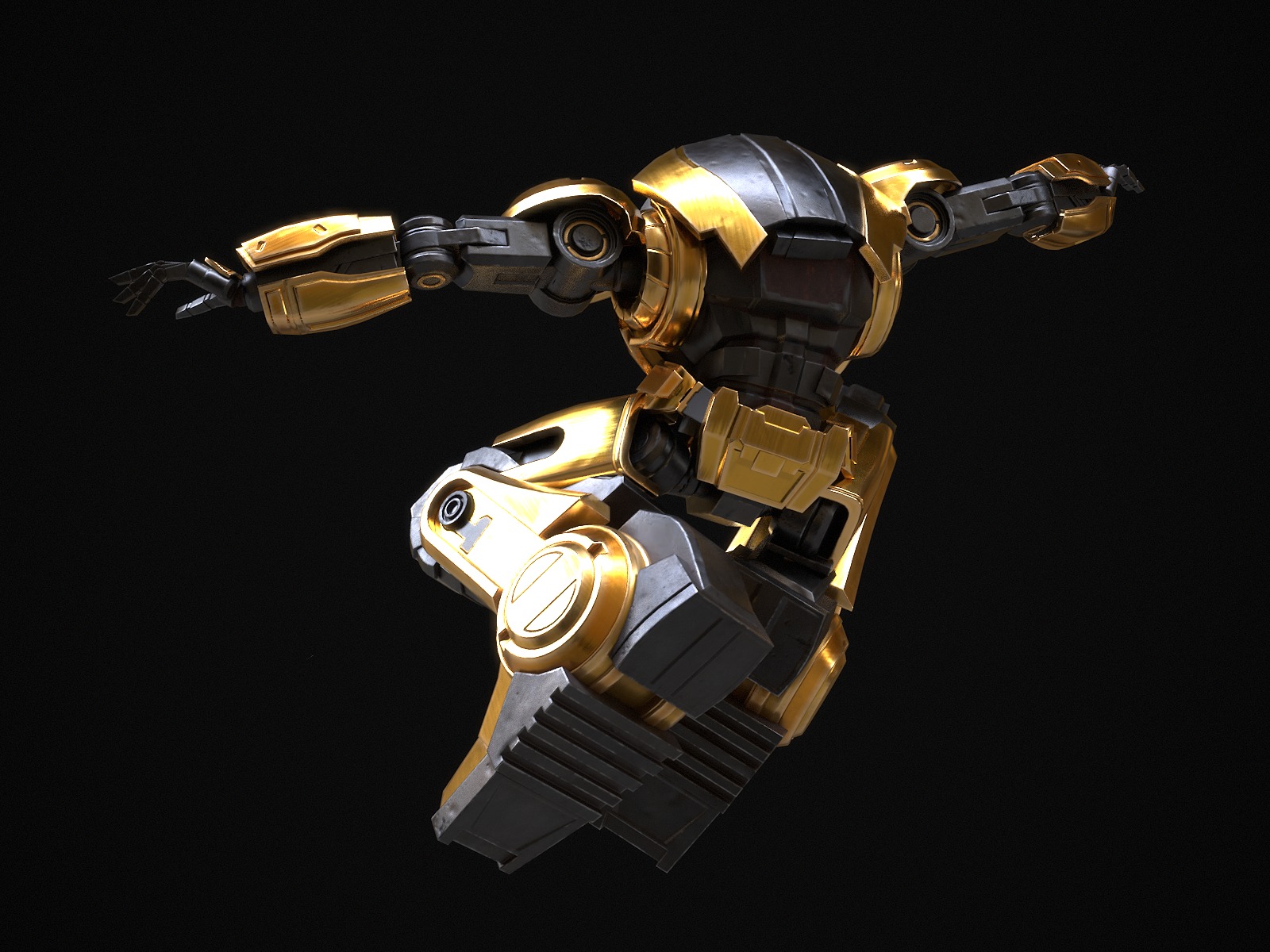 Bumblebee Low-poly 3D model_18