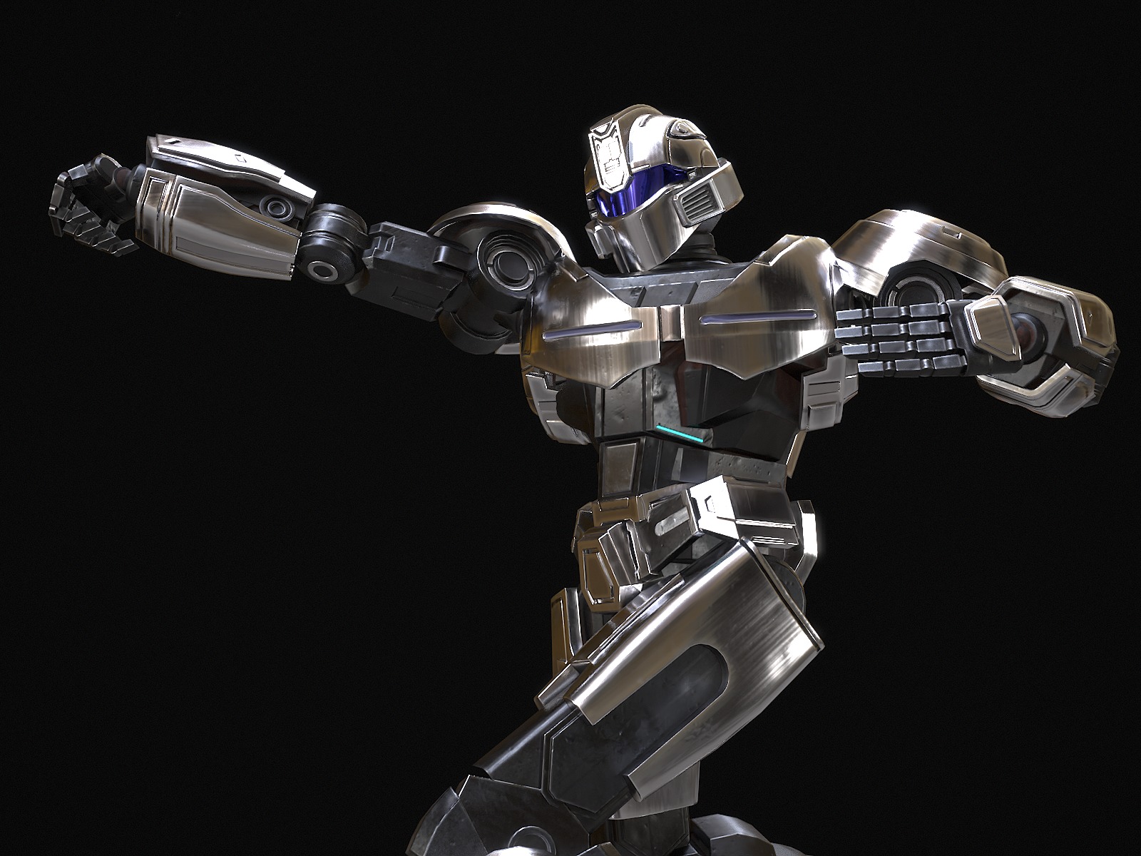 Bumblebee Low-poly 3D model_14