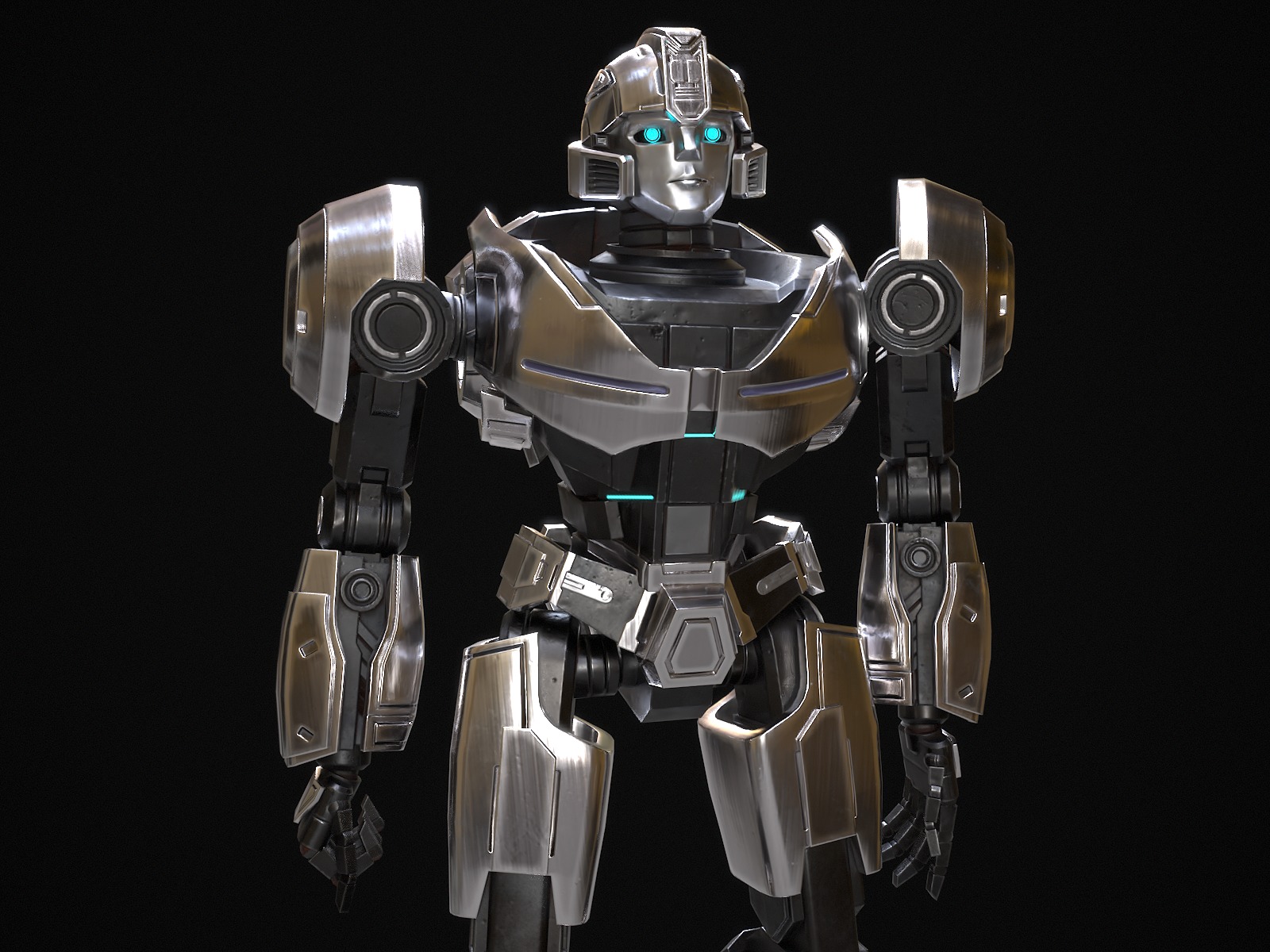 Bumblebee Low-poly 3D model_9