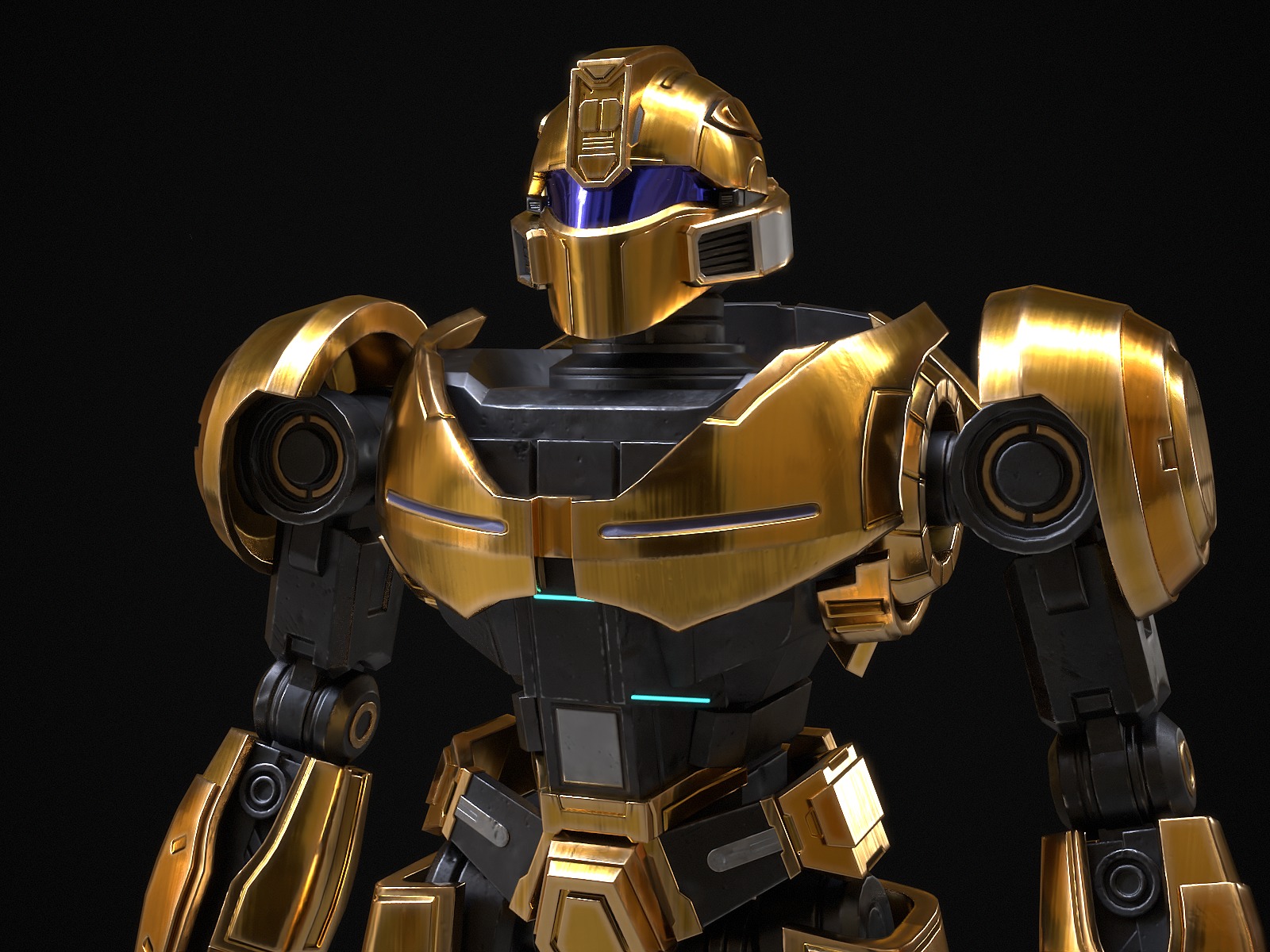 Bumblebee Low-poly 3D model_31