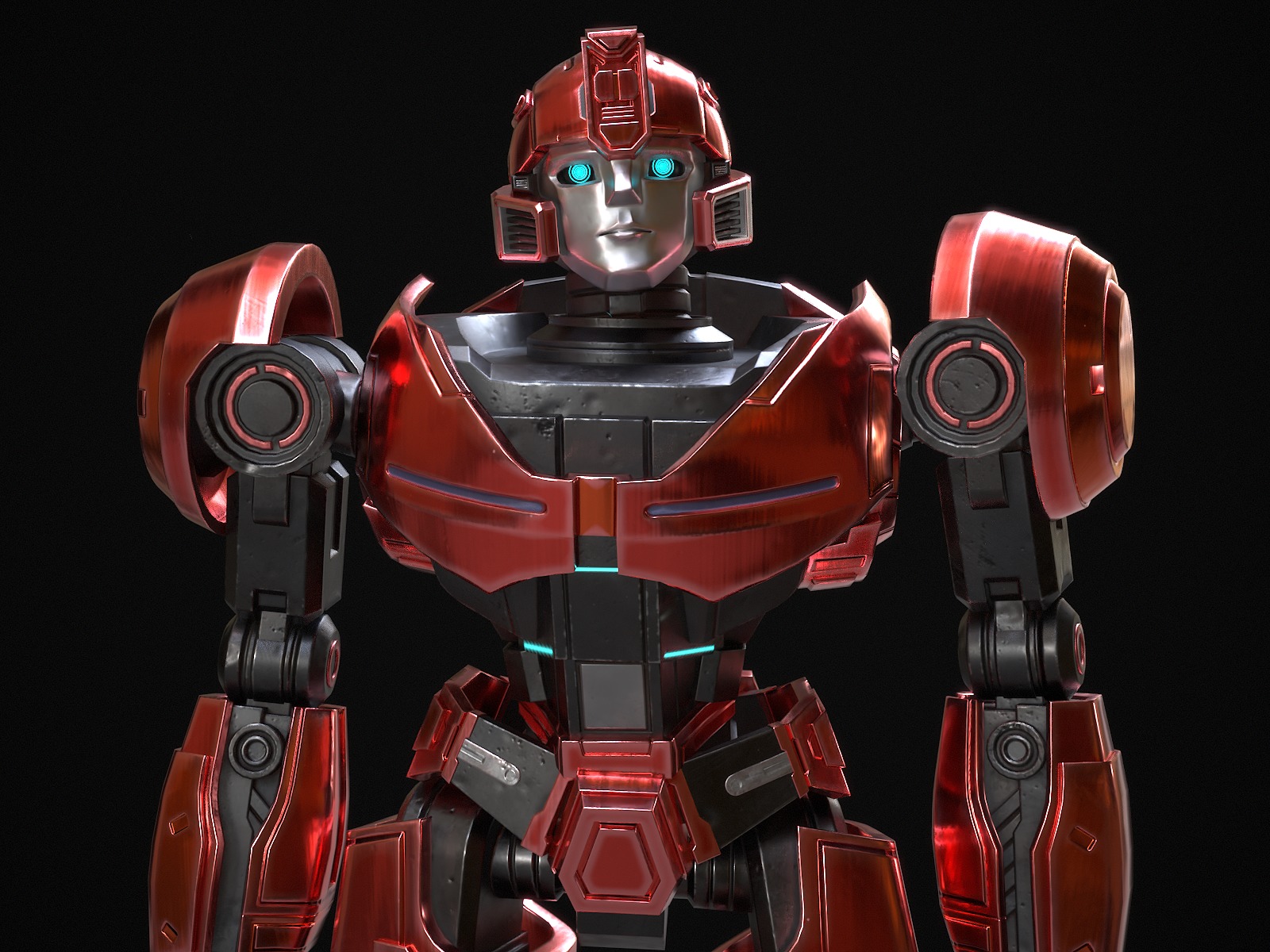 Bumblebee Low-poly 3D model_10